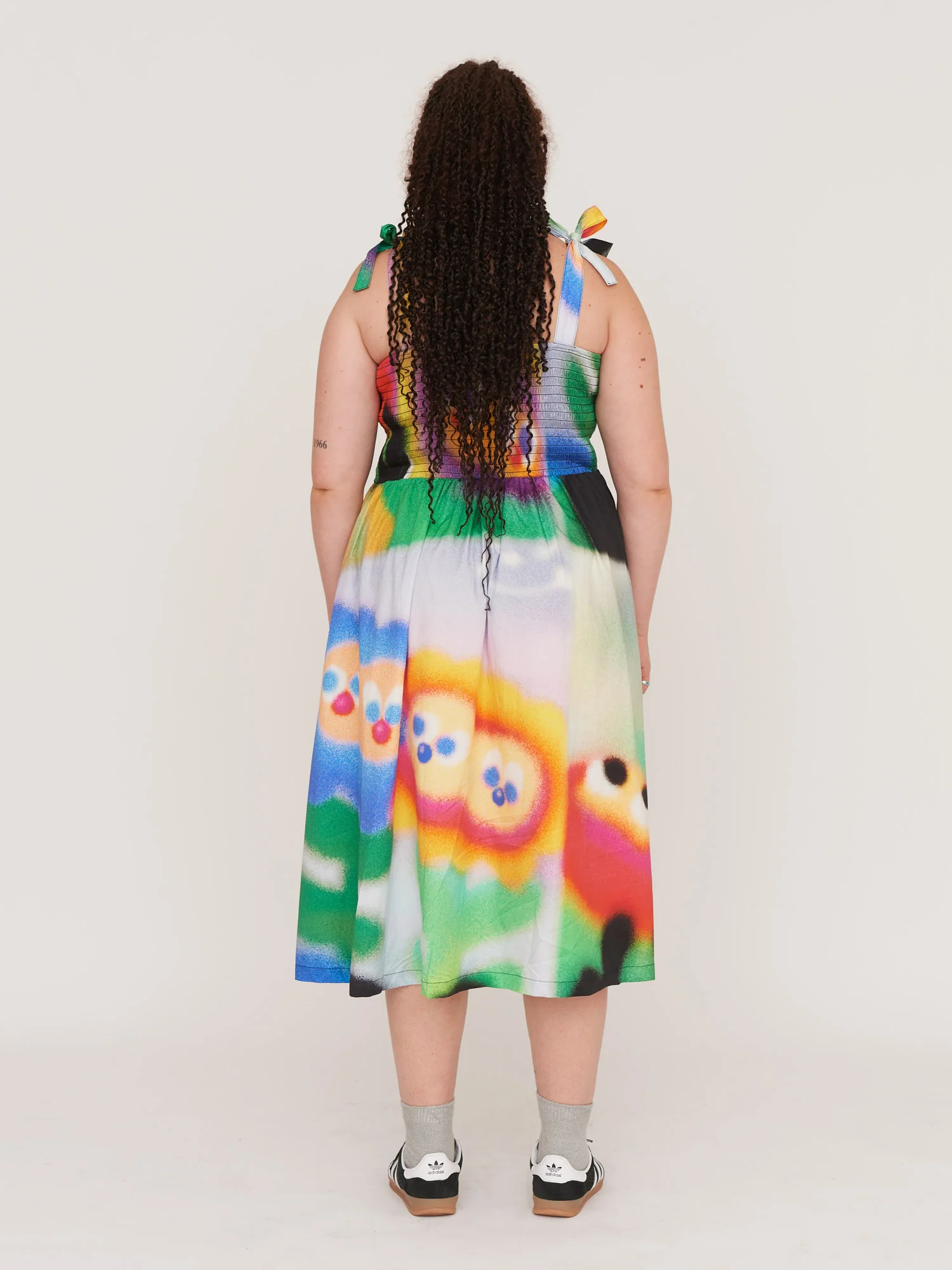 Airbrush Tie Shoulder Dress - Image 6