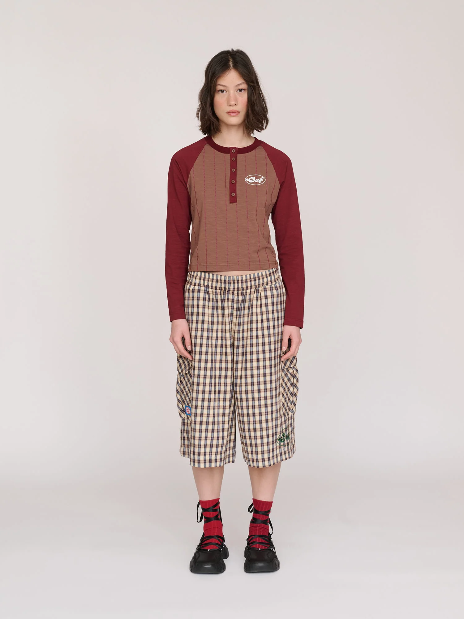 All Aboard Long Check Shorts - Image 4