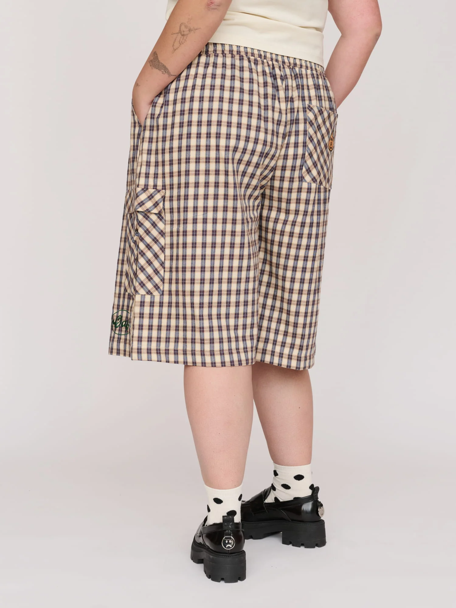 All Aboard Long Check Shorts - Image 7