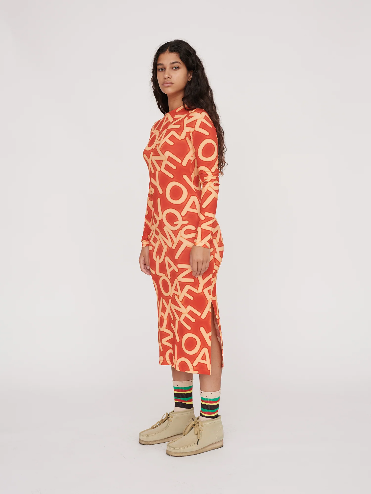 Alphabetti Fitted Dress - Image 3