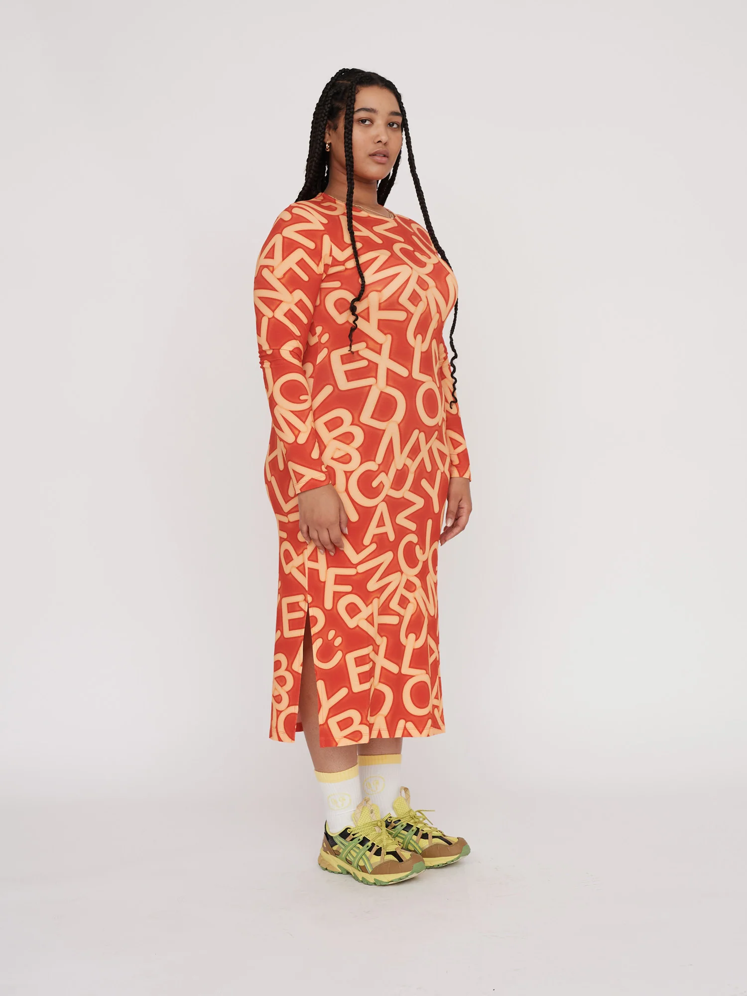 Alphabetti Fitted Dress - Image 5