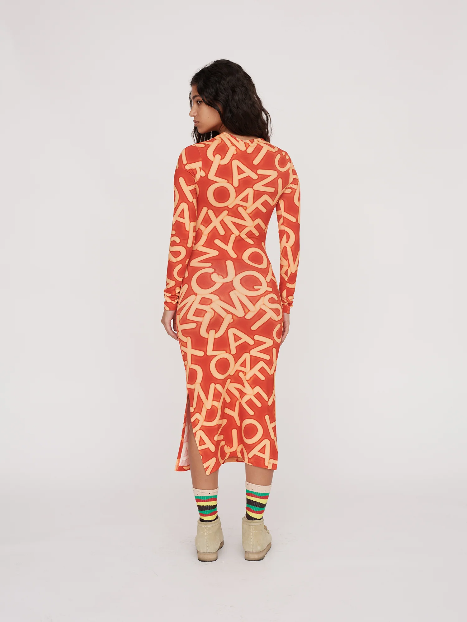 Alphabetti Fitted Dress - Image 7