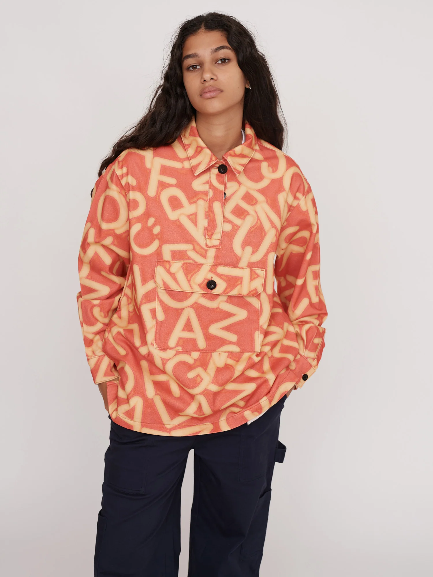 Alphabetti Smock Overshirt - Image 2