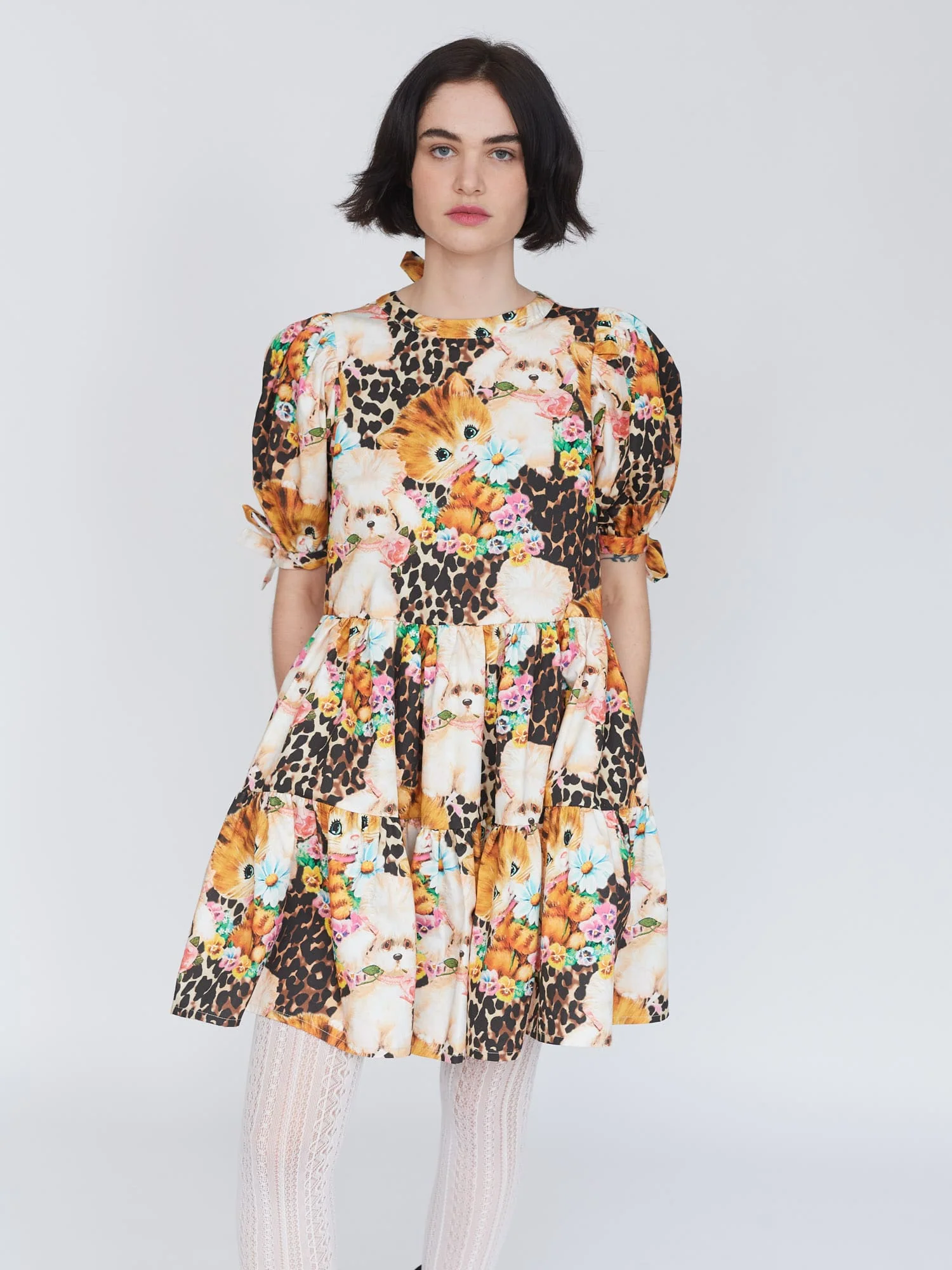 Animal Picnic Mini Smock Dress - Image 4