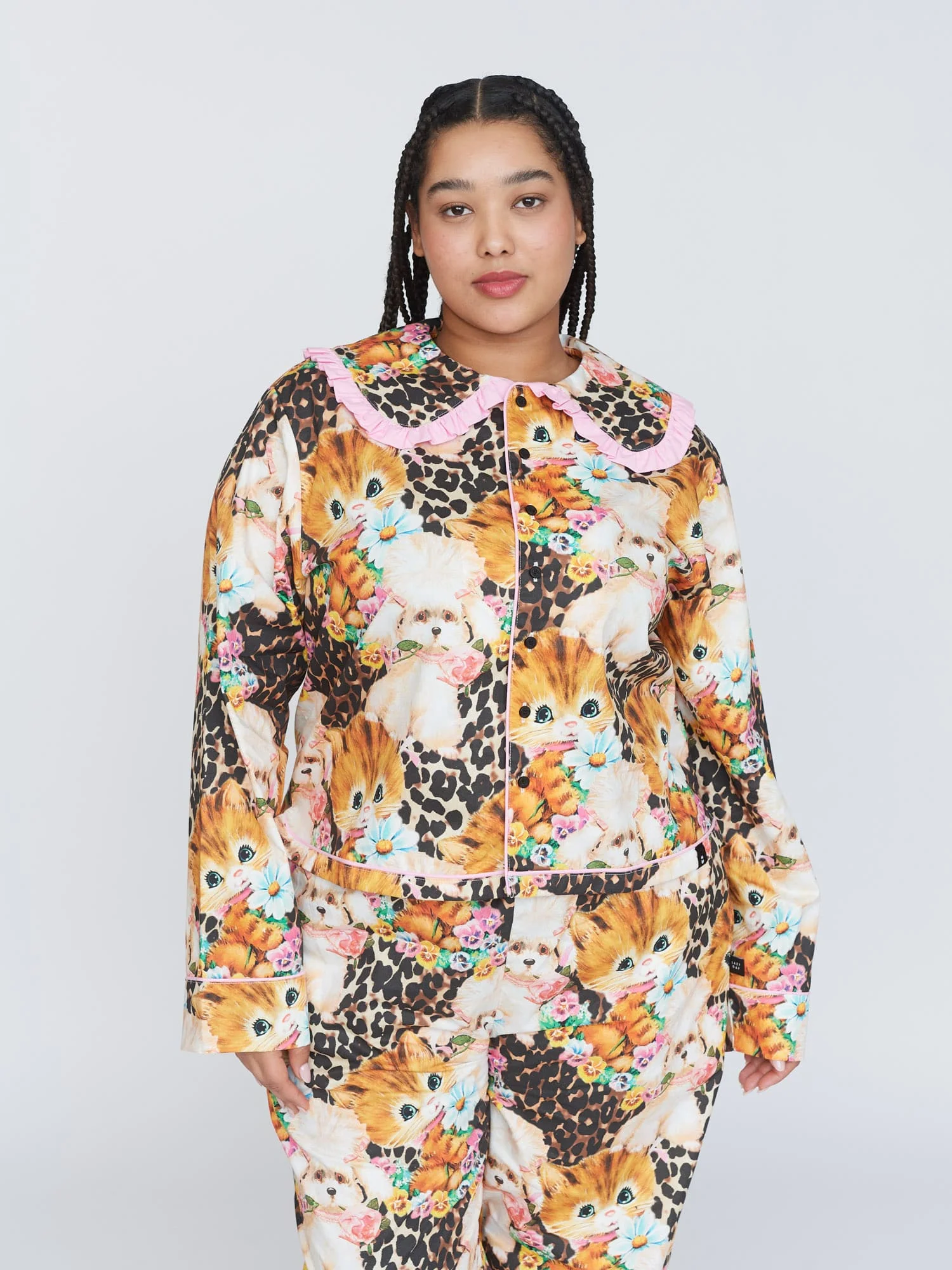 Animal Picnic Pyjama Shirt - Image 3