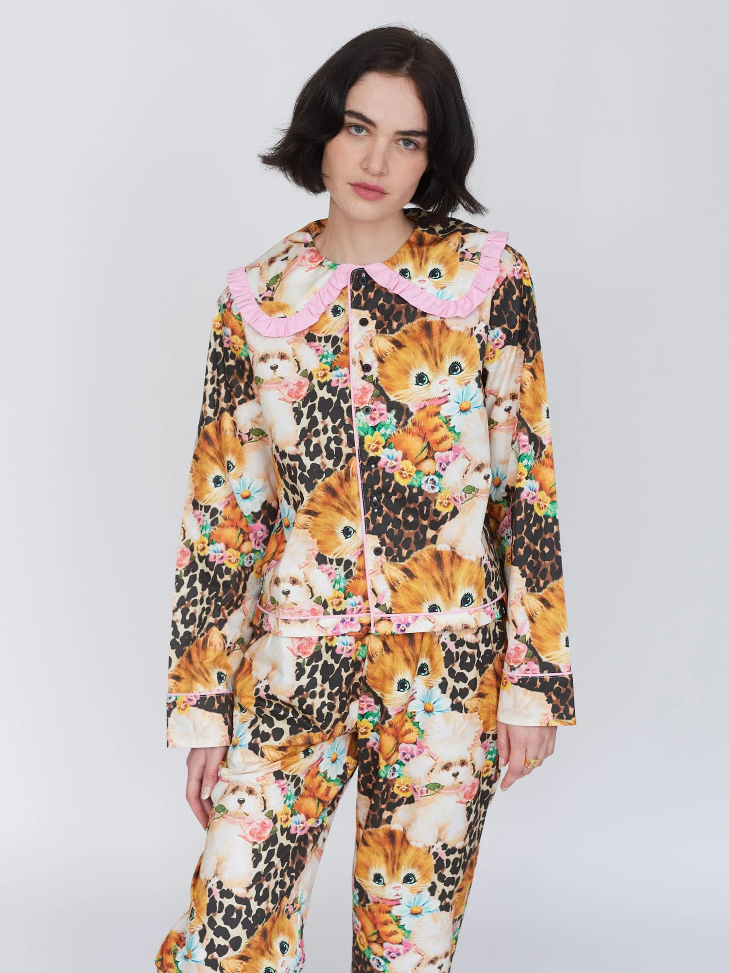 Animal Picnic Pyjama Shirt - Image 5