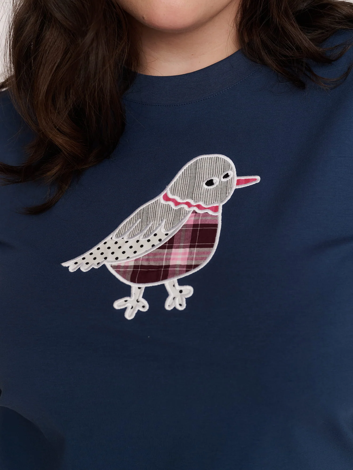 Applique Pigeon T-shirt - Image 4