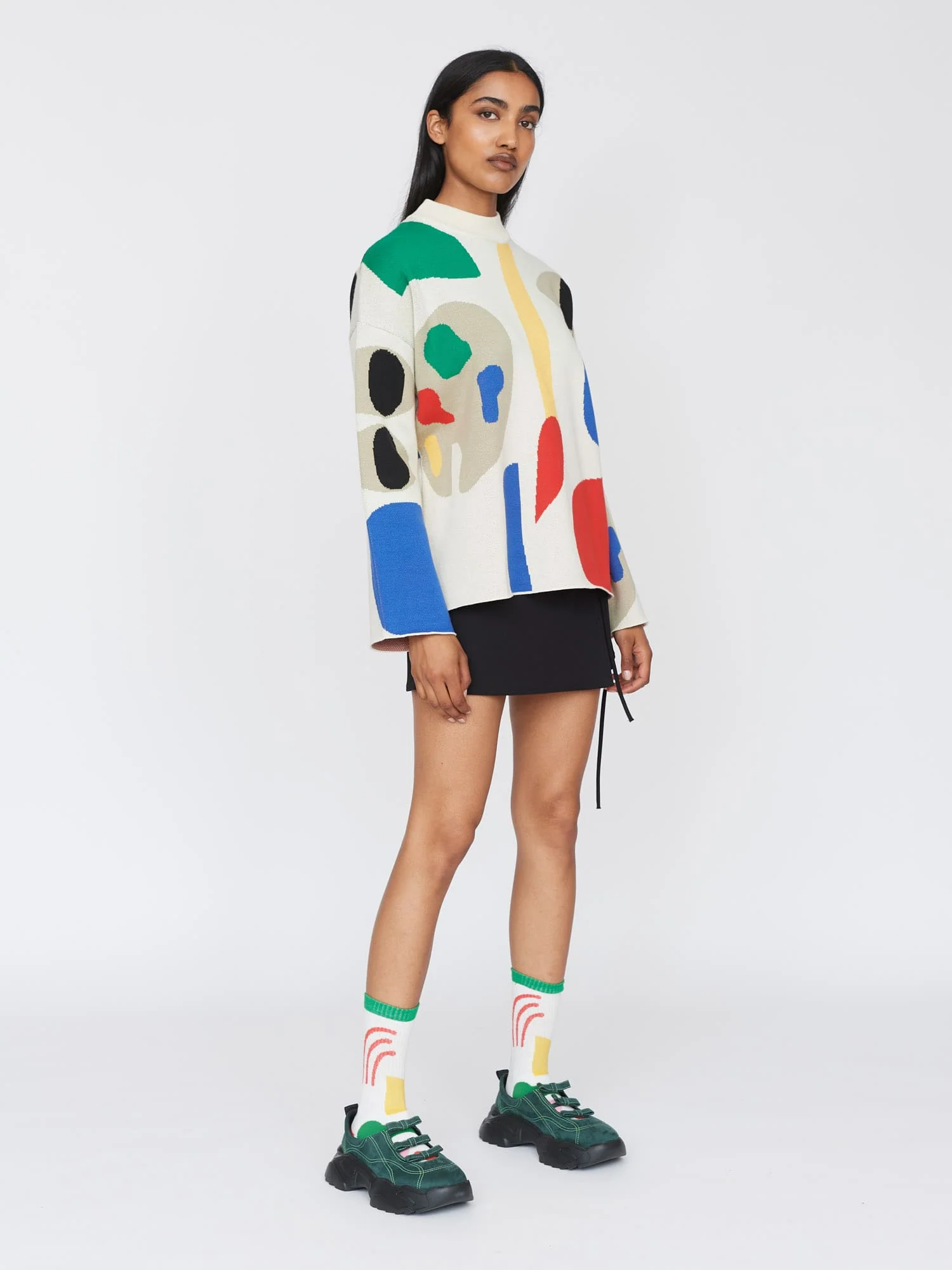 Art Block Boxy Knitted Jumper - Image 2