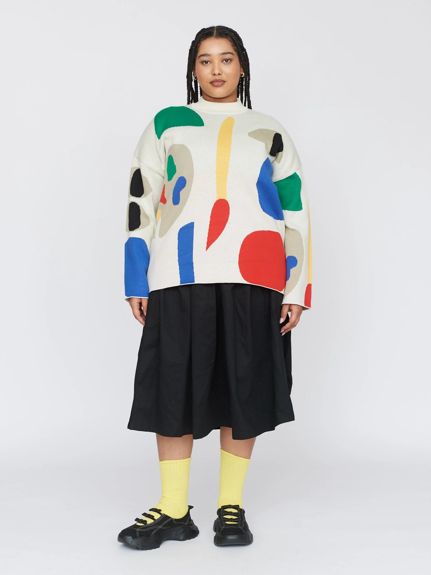 Art Block Boxy Knitted Jumper - Image 4