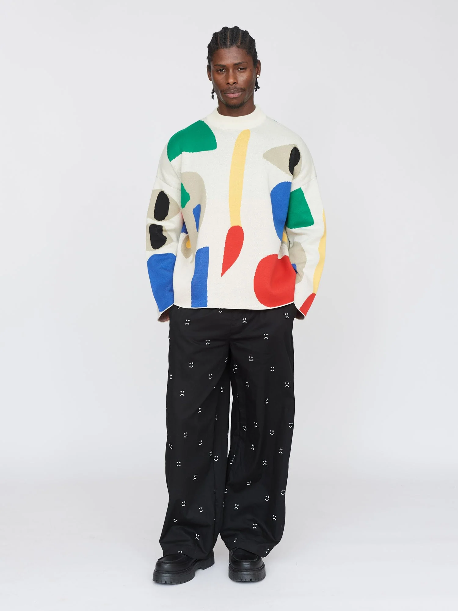 Art Block Boxy Knitted Jumper - Image 5