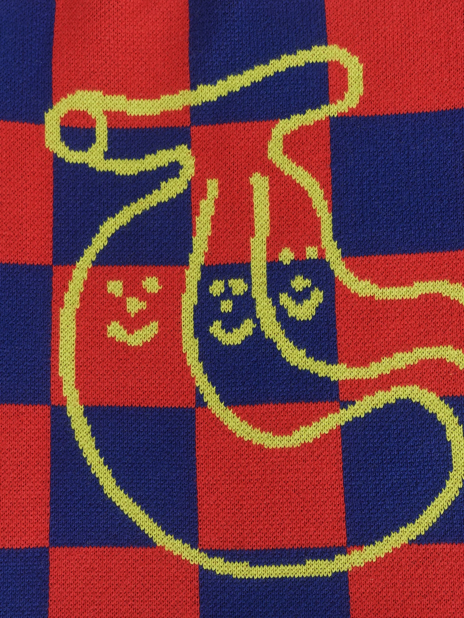 Banana Check Knitted Bag - Image 5