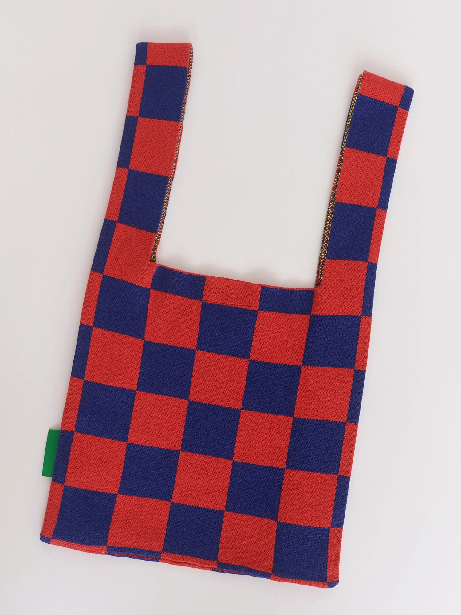 Banana Check Knitted Bag - Image 6