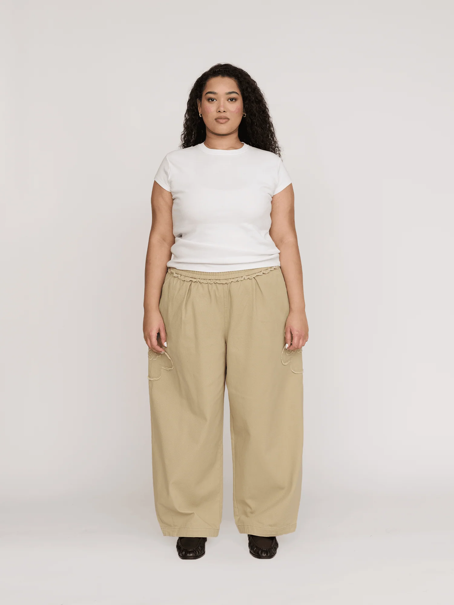 Bev Big Flower Barrel Trousers - Image 3