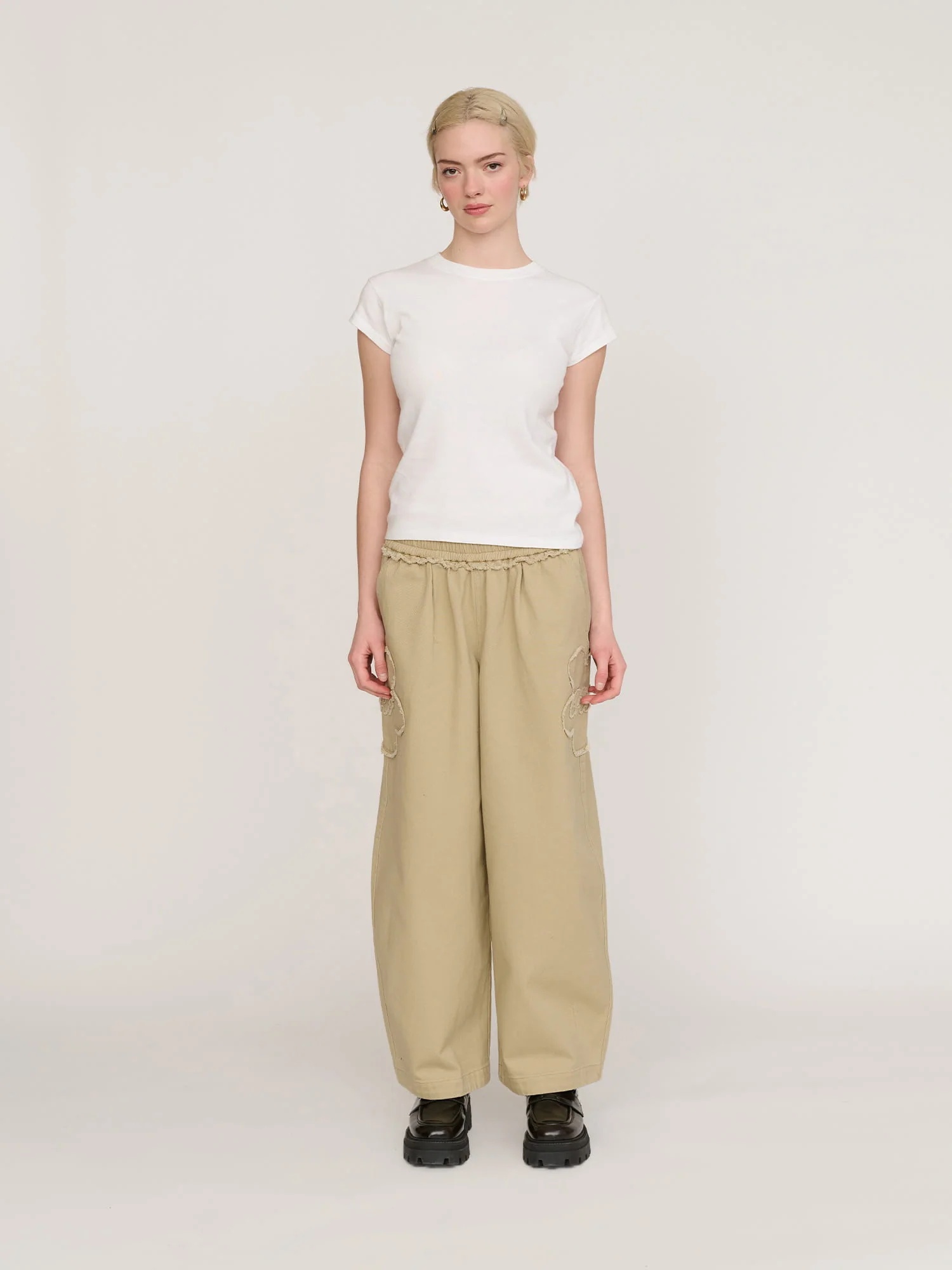 Bev Big Flower Barrel Trousers - Image 5