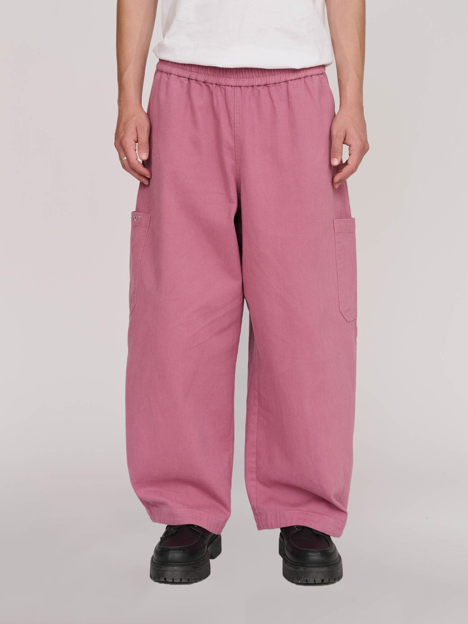 Bev Pink Barrel Leg Pants - Image 3