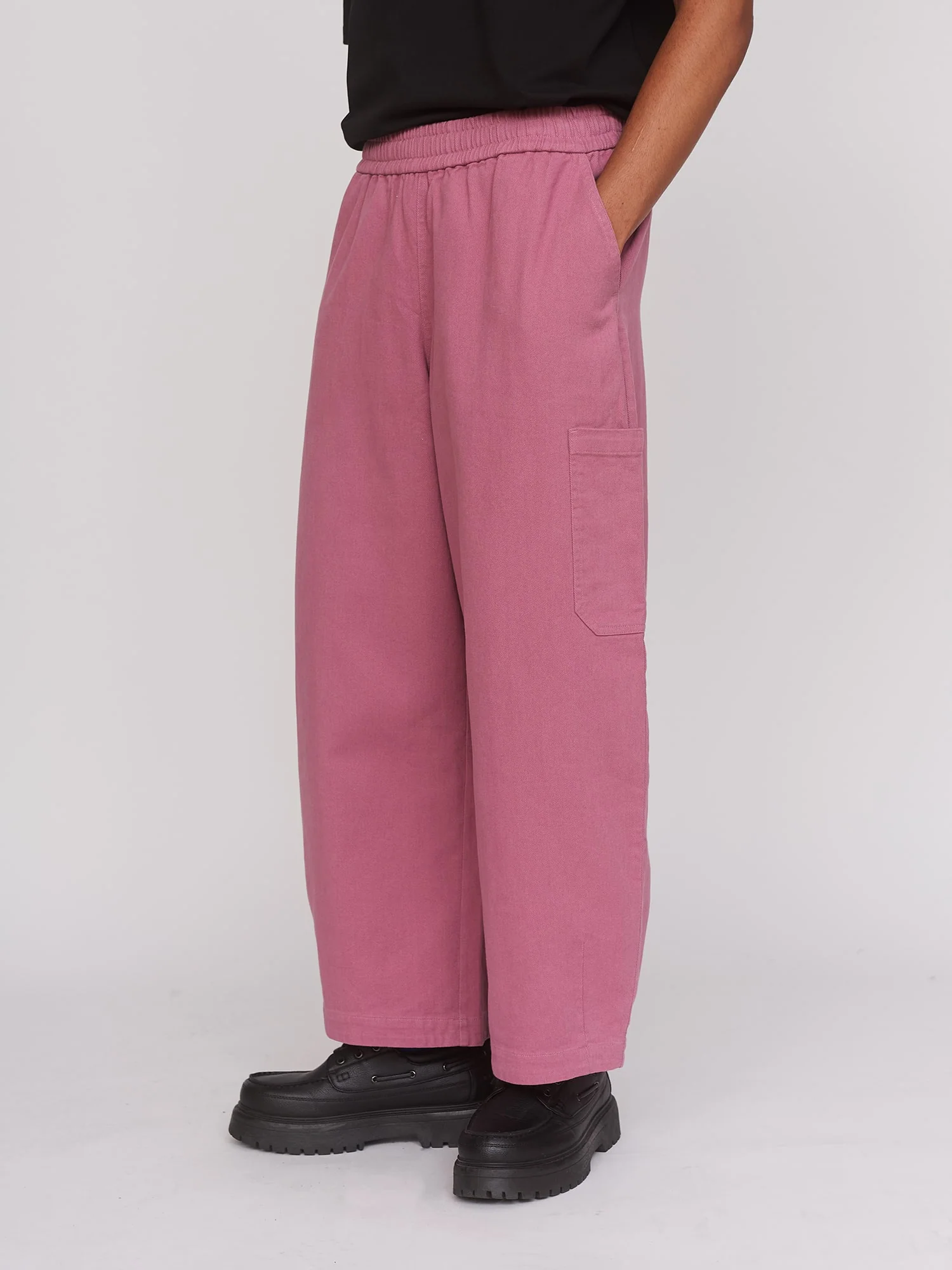 Bev Pink Barrel Leg Pants - Image 7