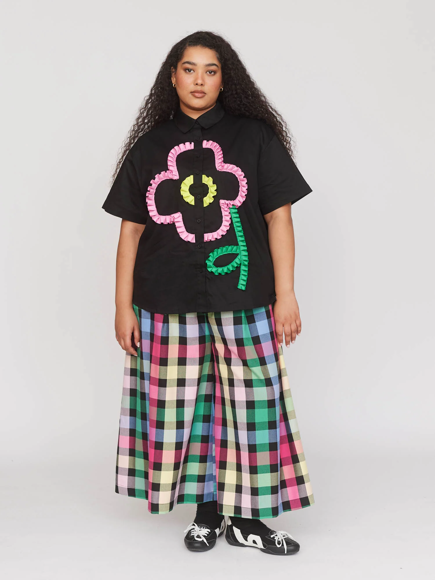 Big Big Black Flower Shirt - Image 7