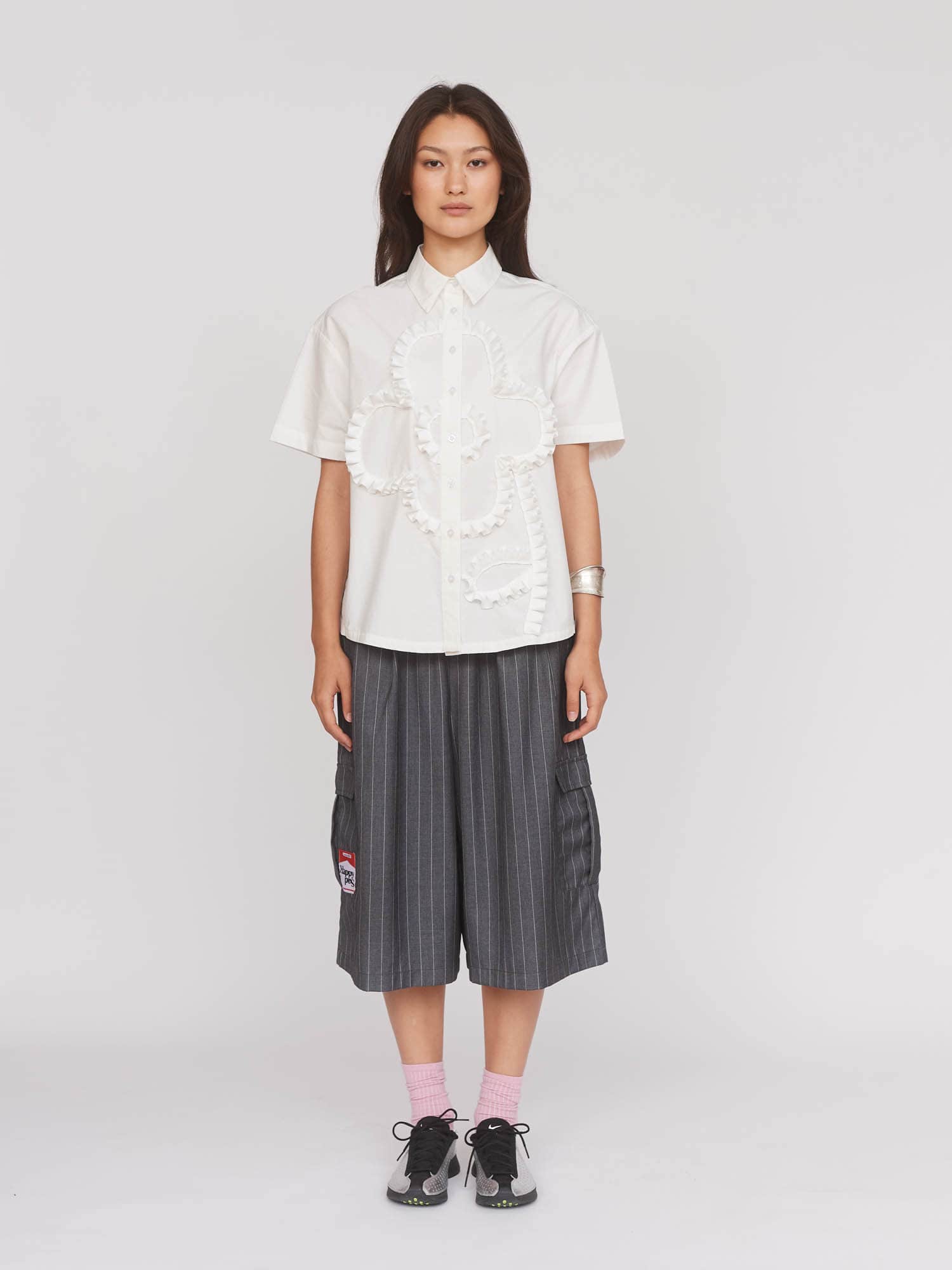 Big Big Flower White Shirt - Image 3