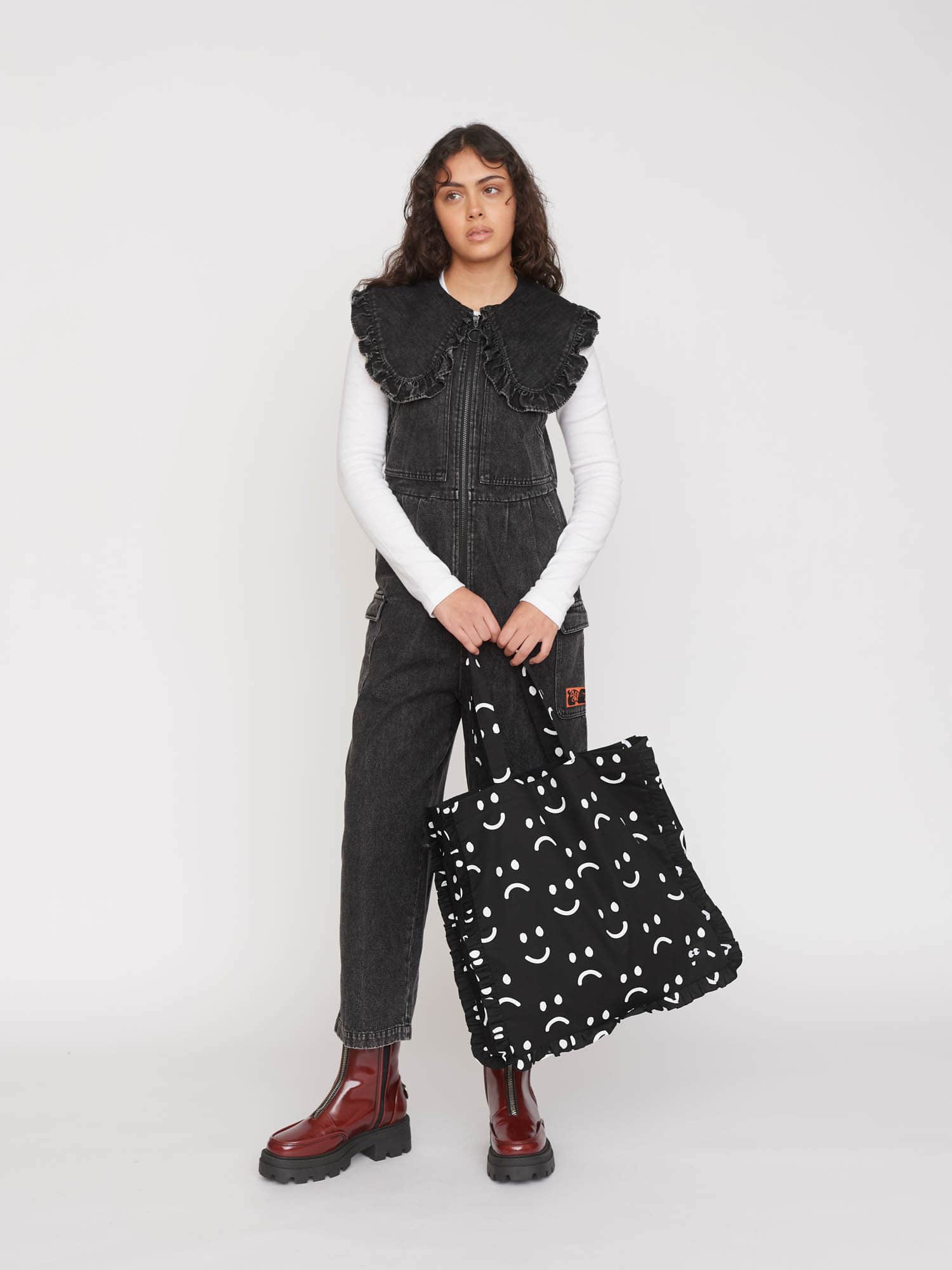Big Collar Gilet Jumpsuit - Image 3