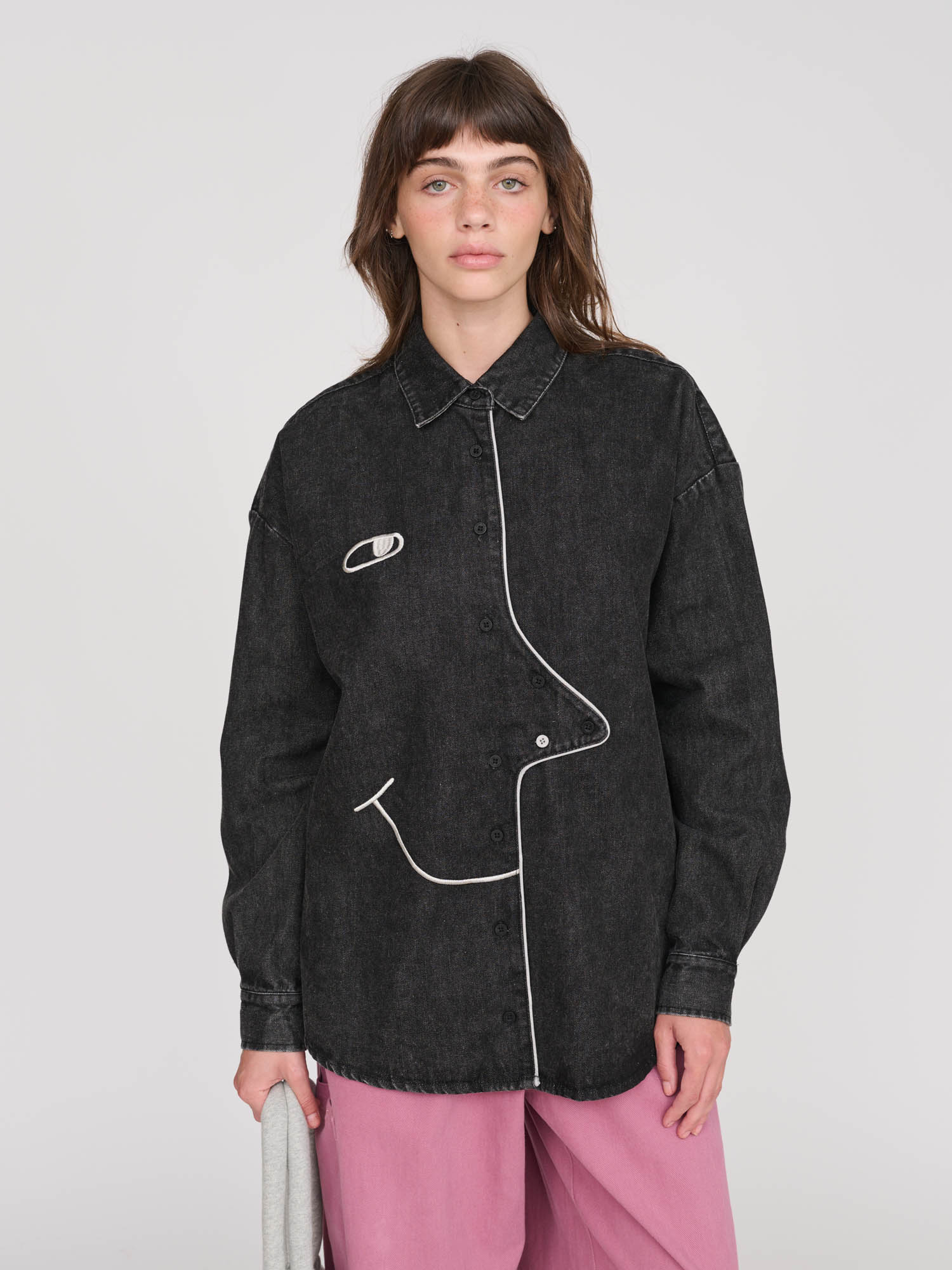 Big Face Denim Shirt - Image 2