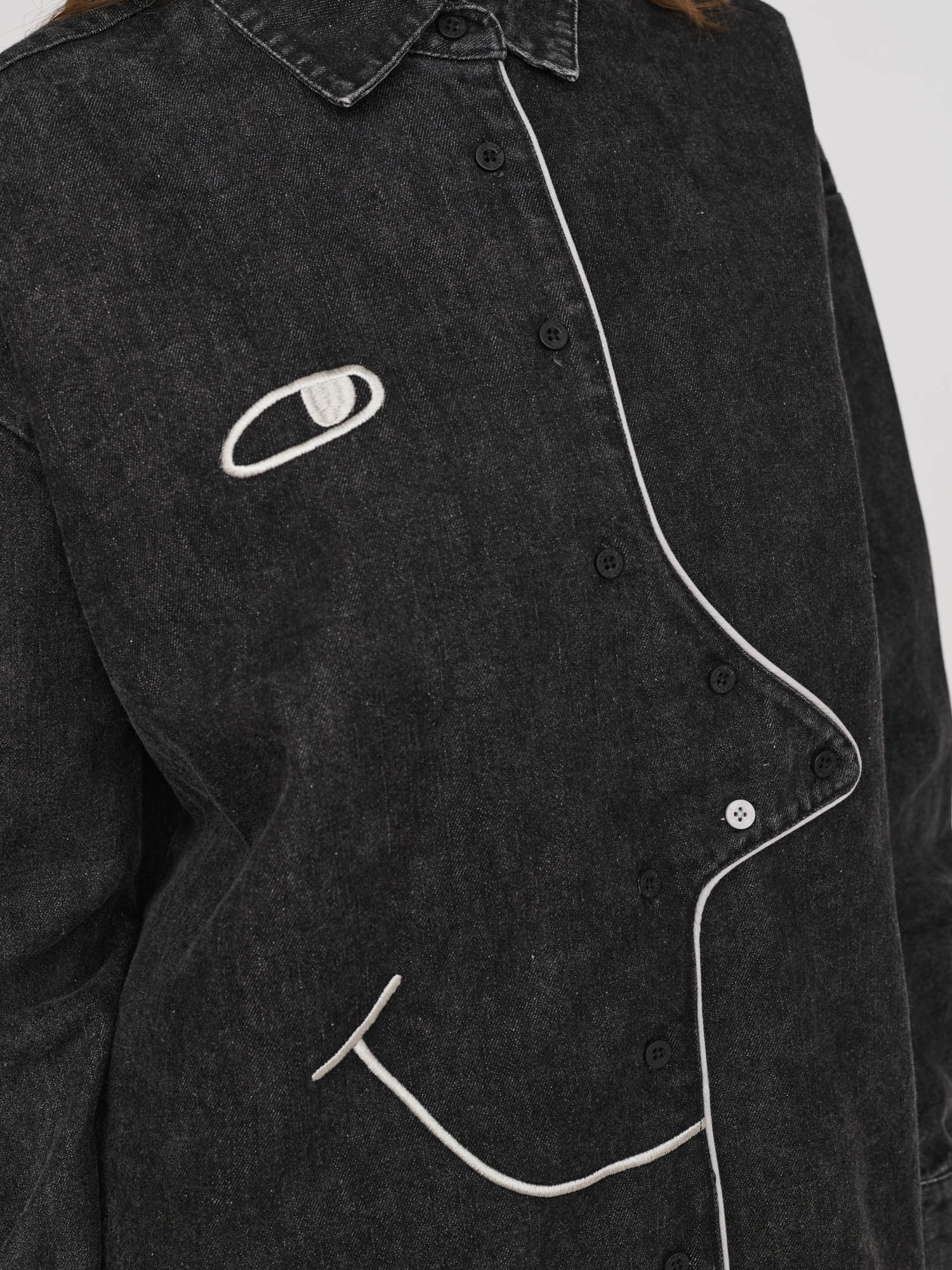 Big Face Denim Shirt - Image 5