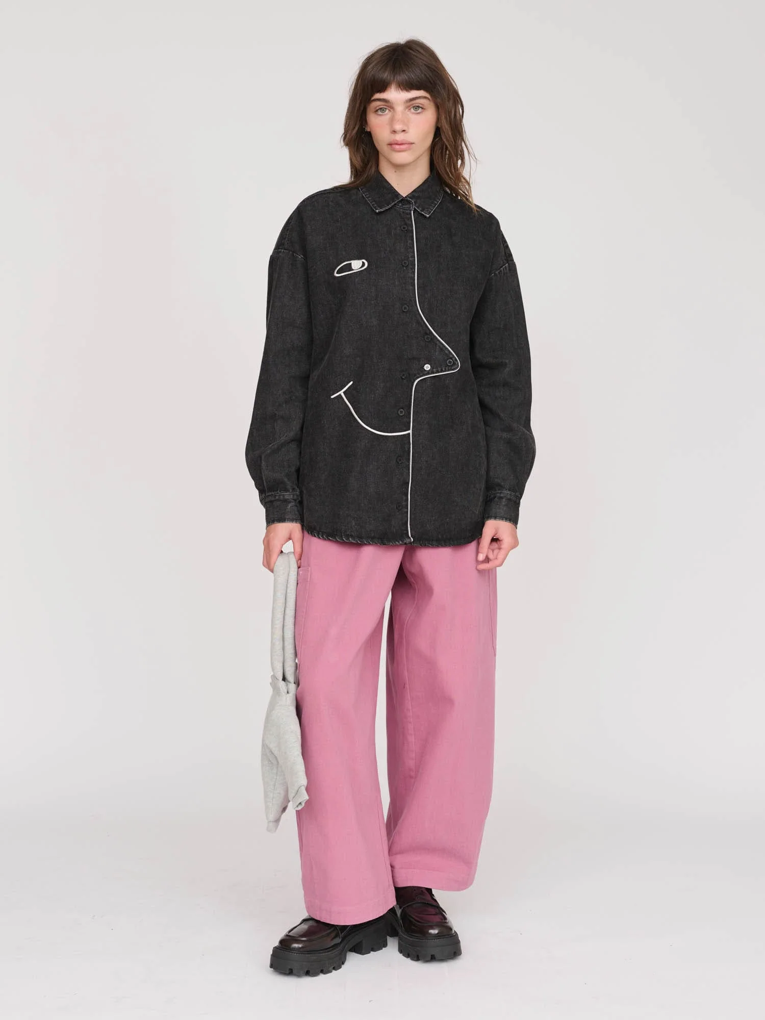 Big Face Denim Shirt - Image 7