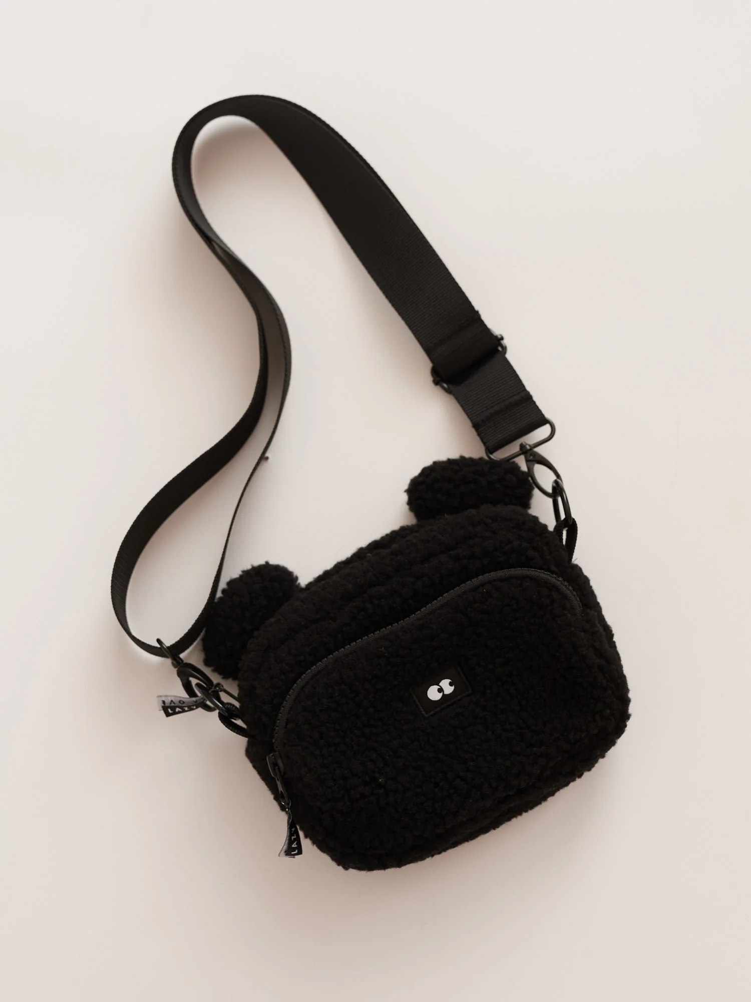 Black Fleece Bear Bag - Image 2