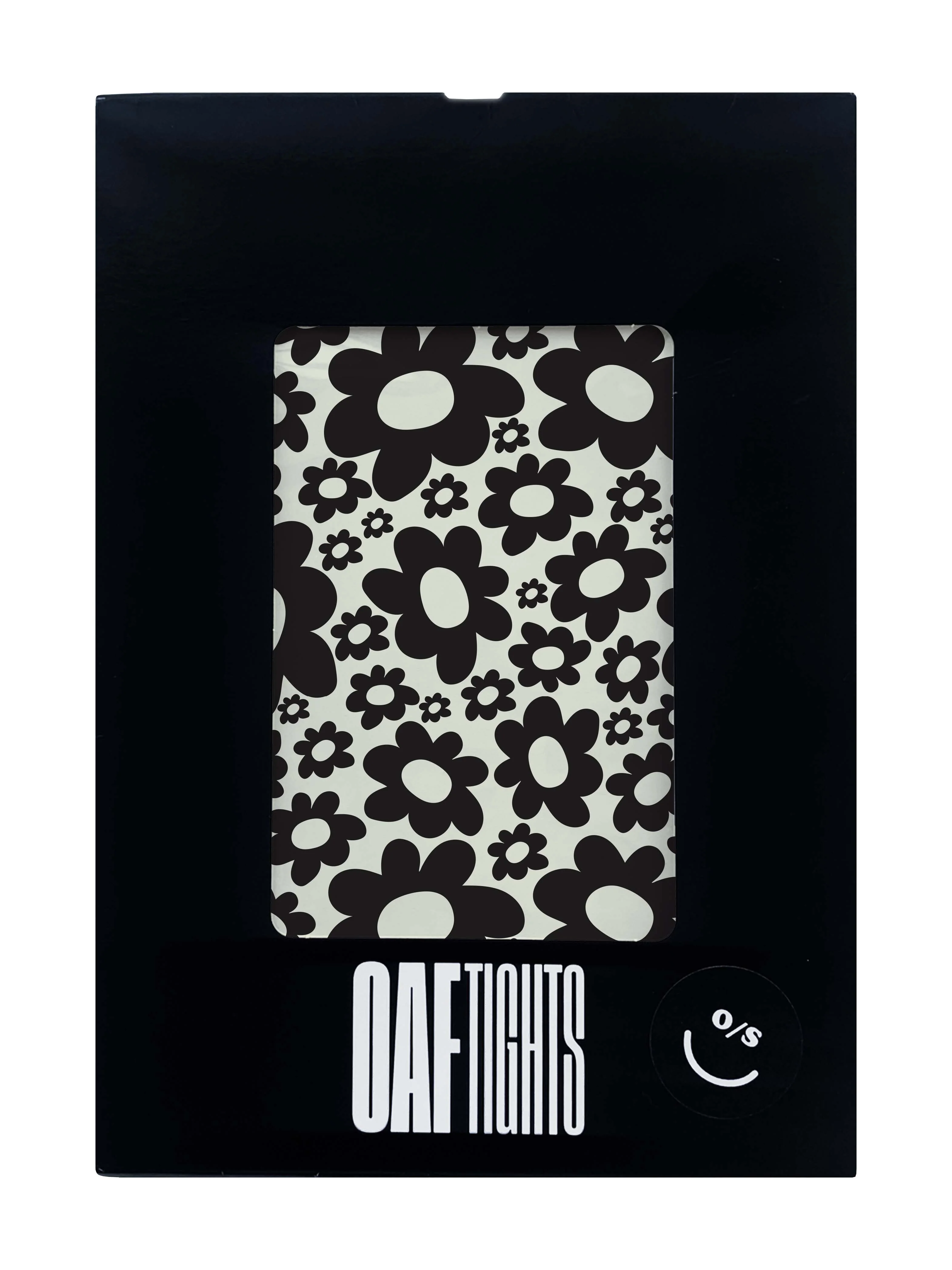 Black & White Flower Print Pop Socks - Image 3