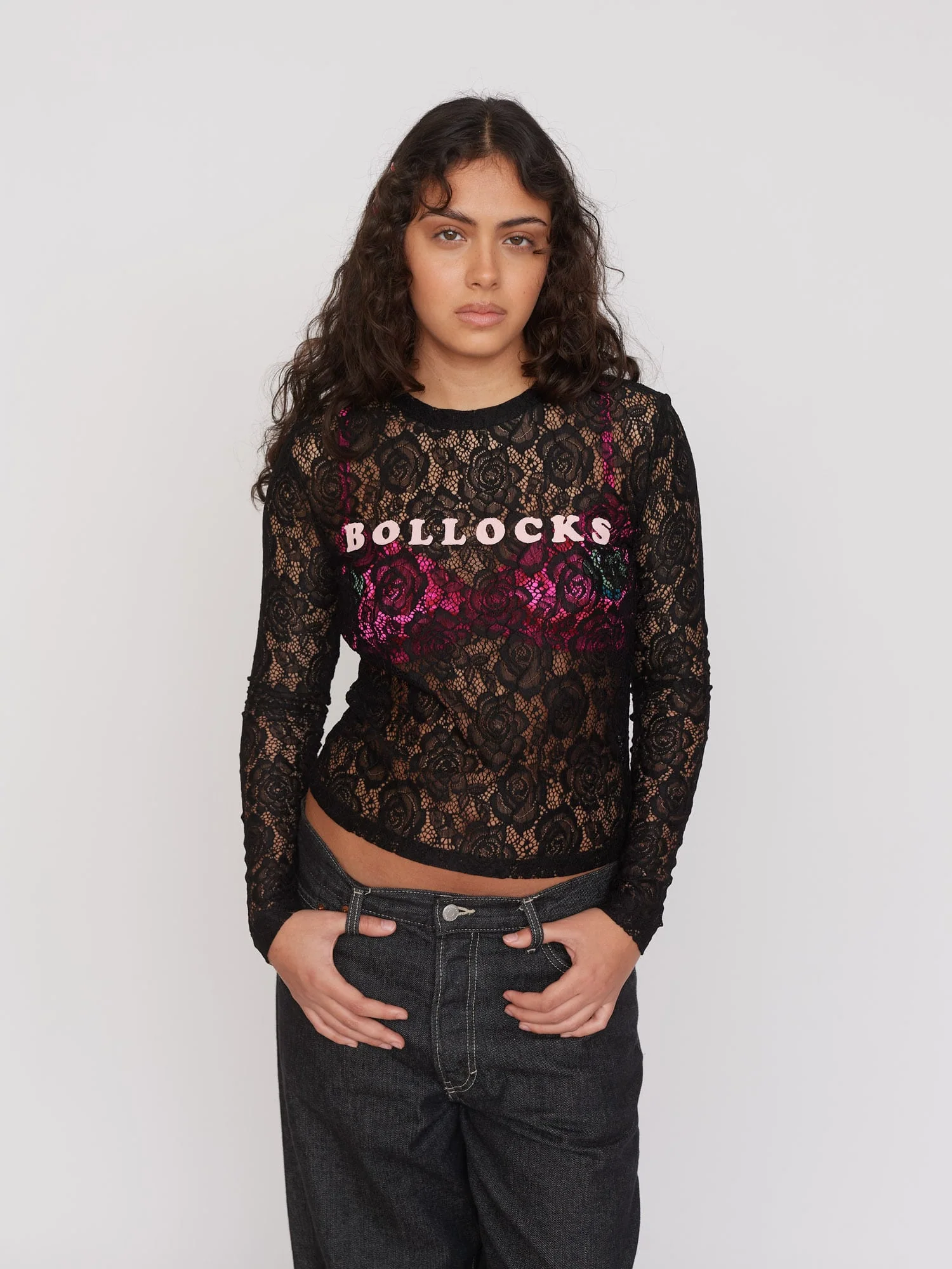 Bollocks Lacy Black Top - Image 7
