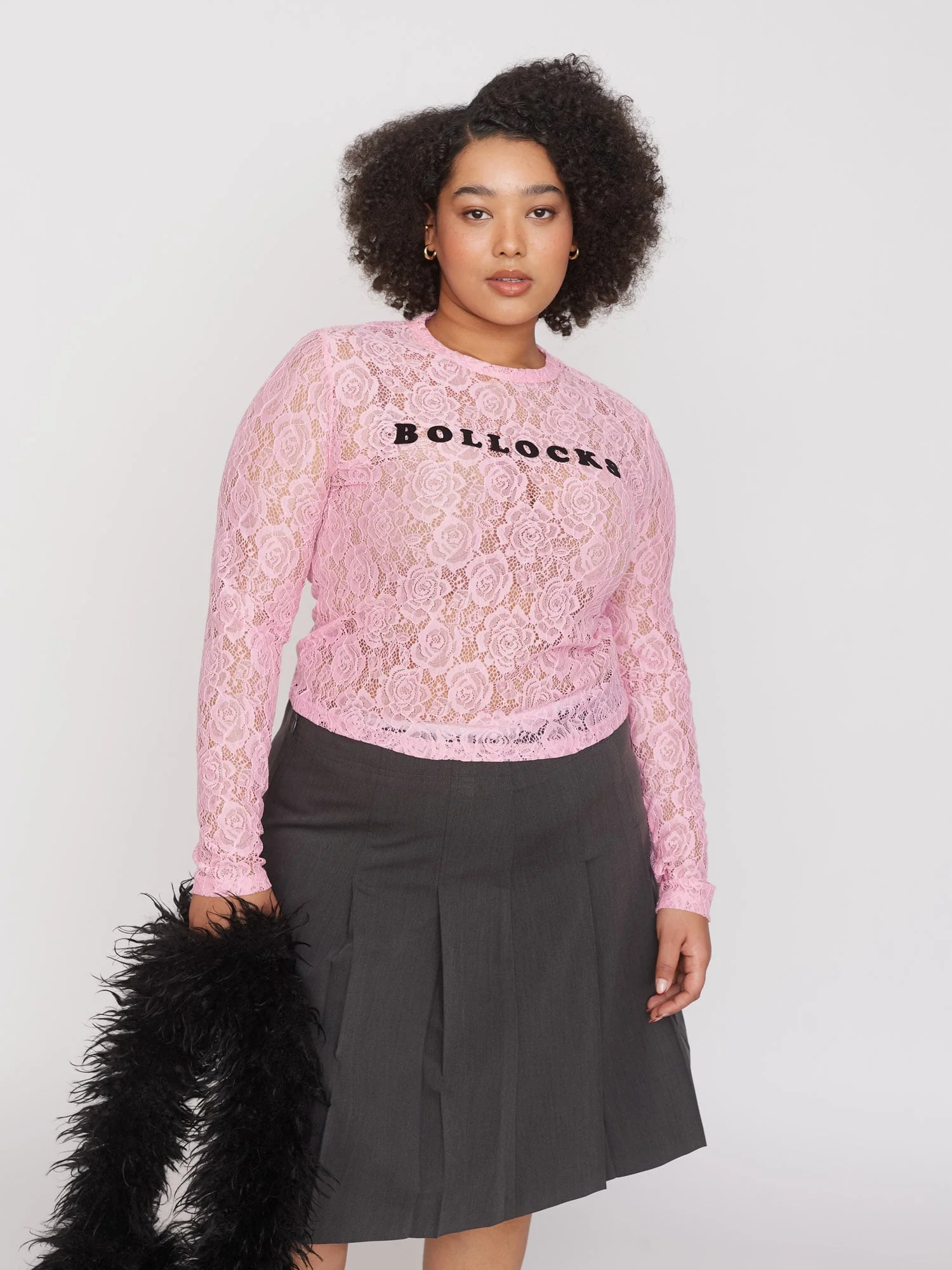 Bollocks Lacy Pink Top - Image 5