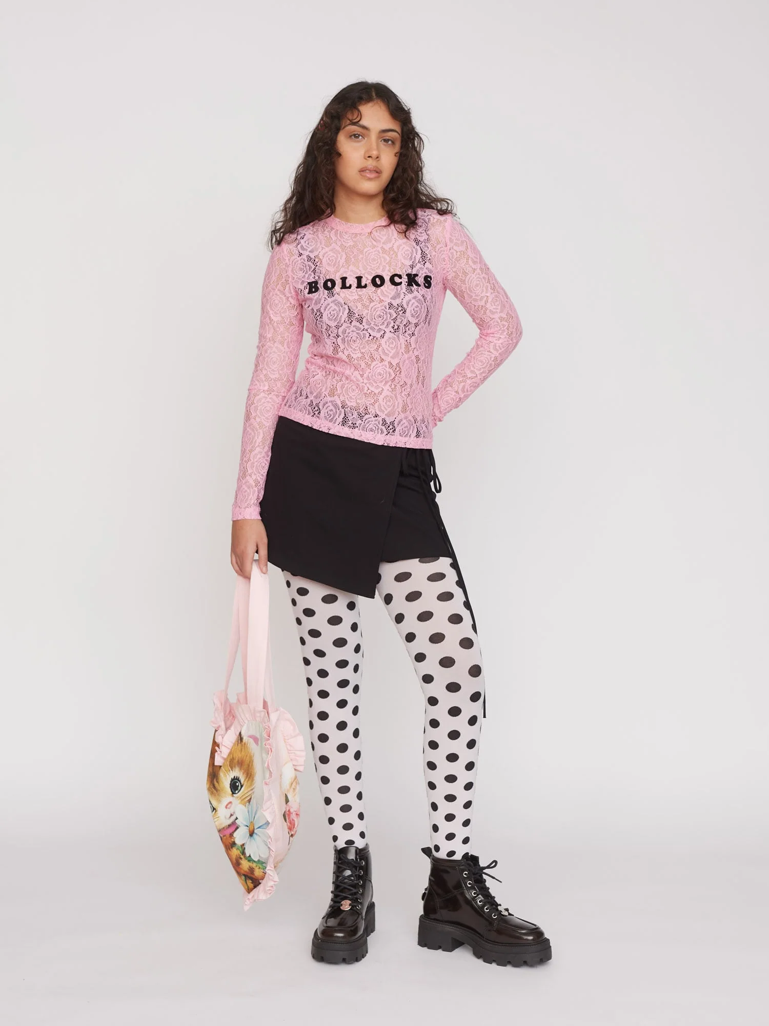 Bollocks Lacy Pink Top - Image 6
