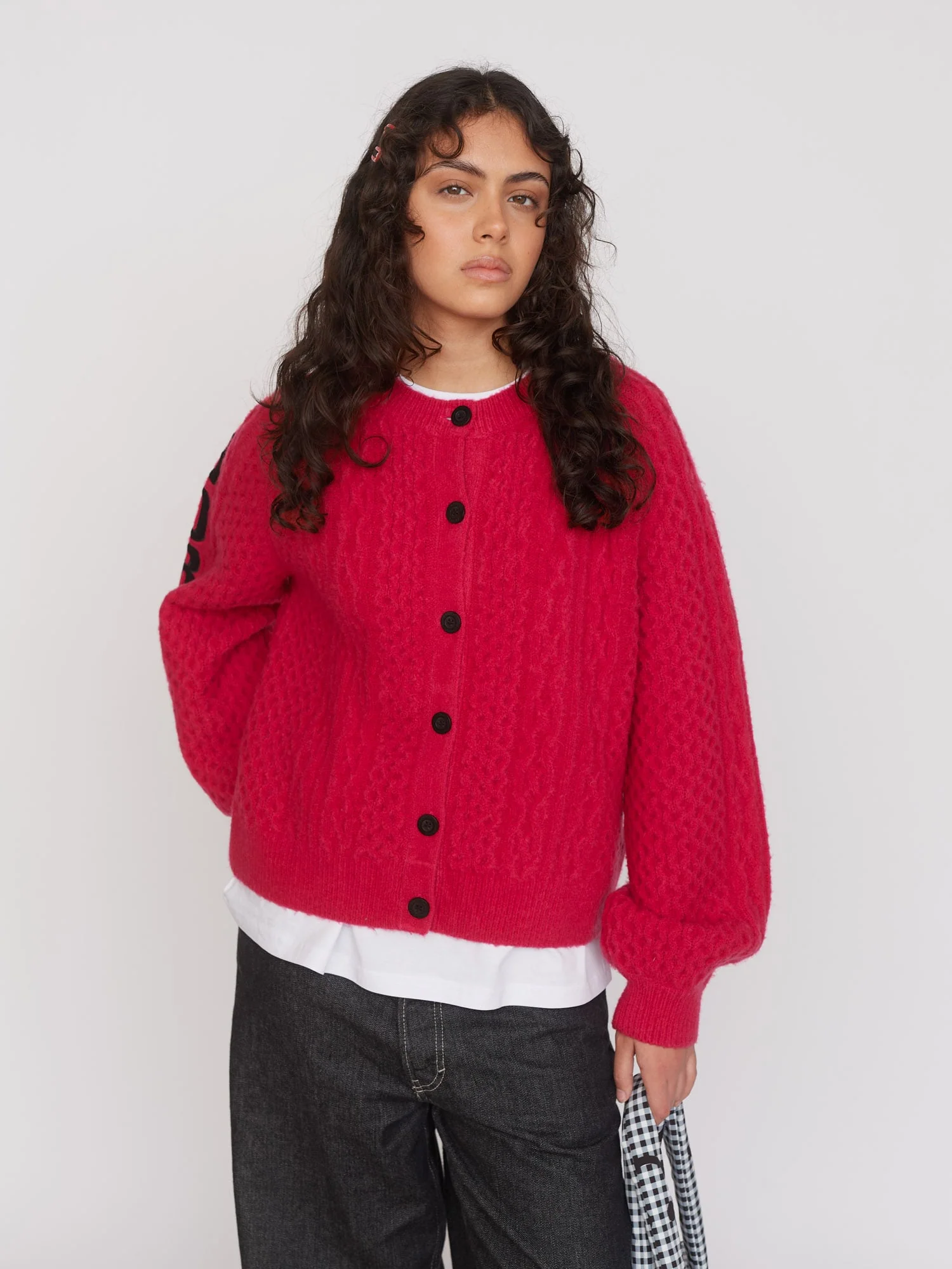 Boring Cable Knit Cardigan - Image 2