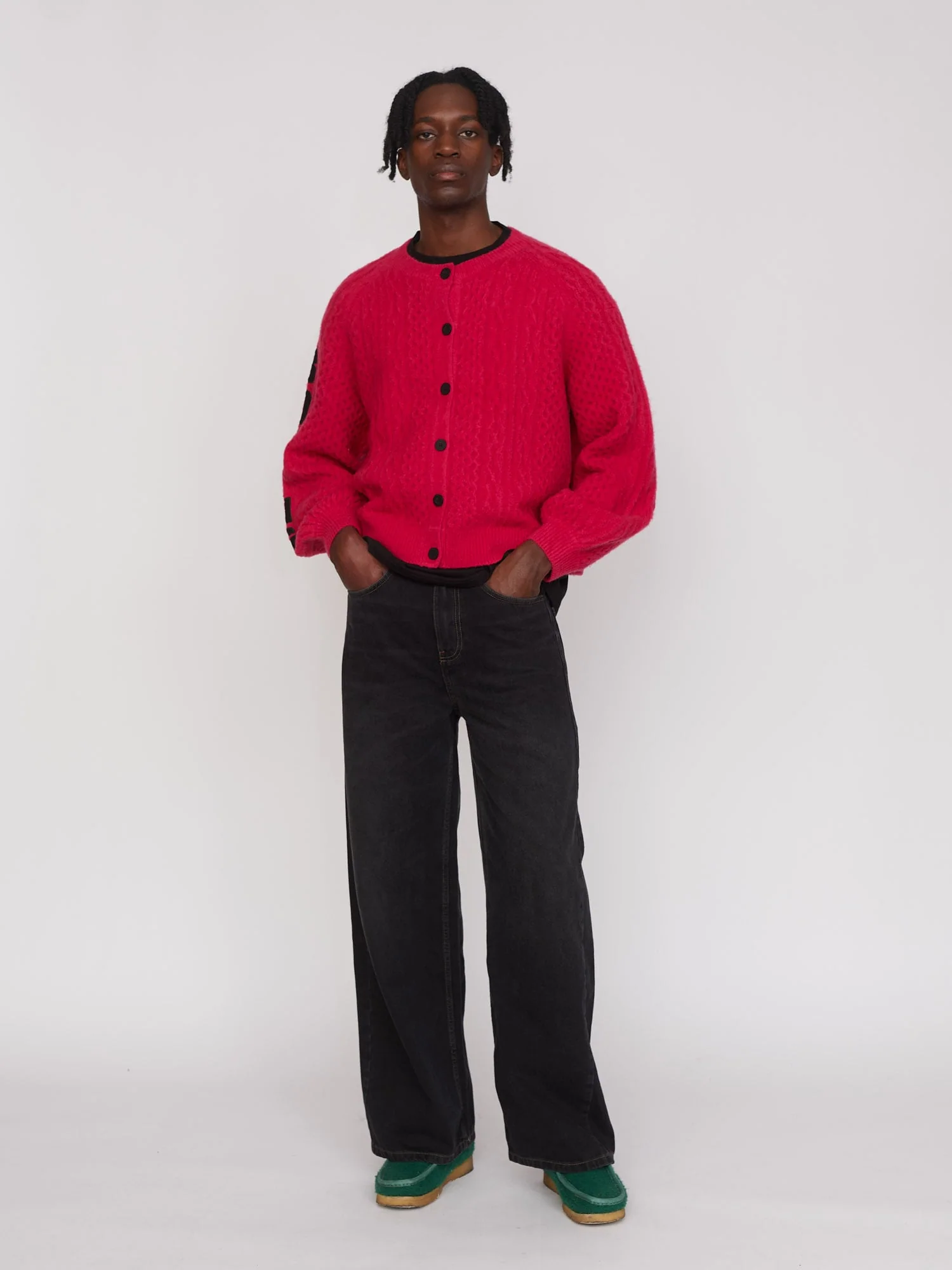 Boring Cable Knit Cardigan - Image 3
