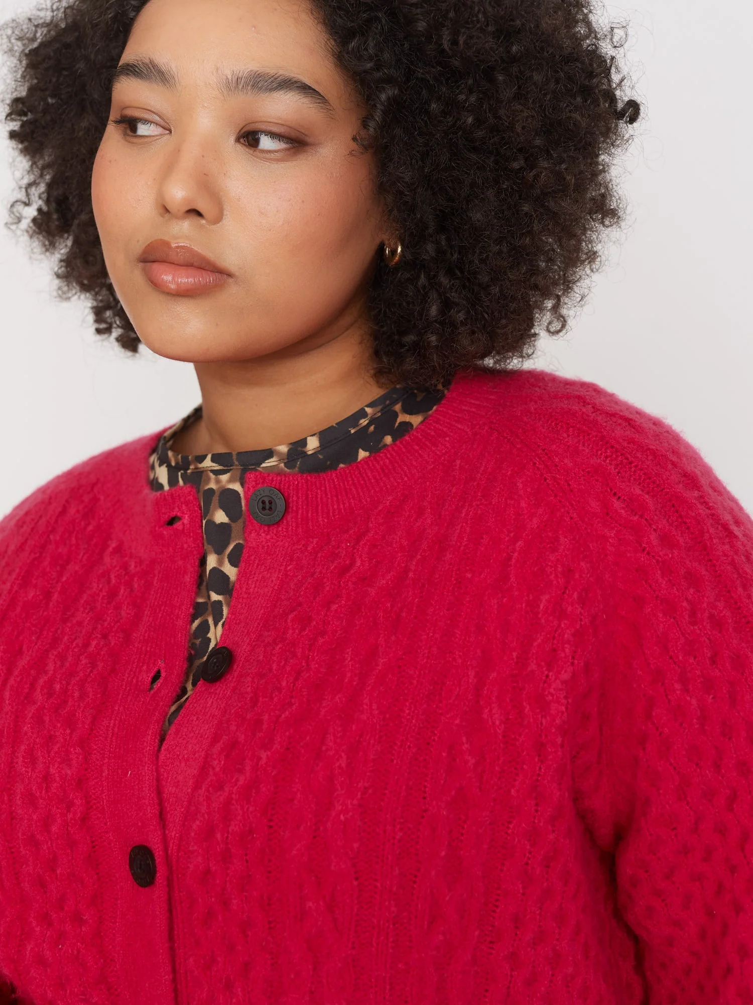 Boring Cable Knit Cardigan - Image 7