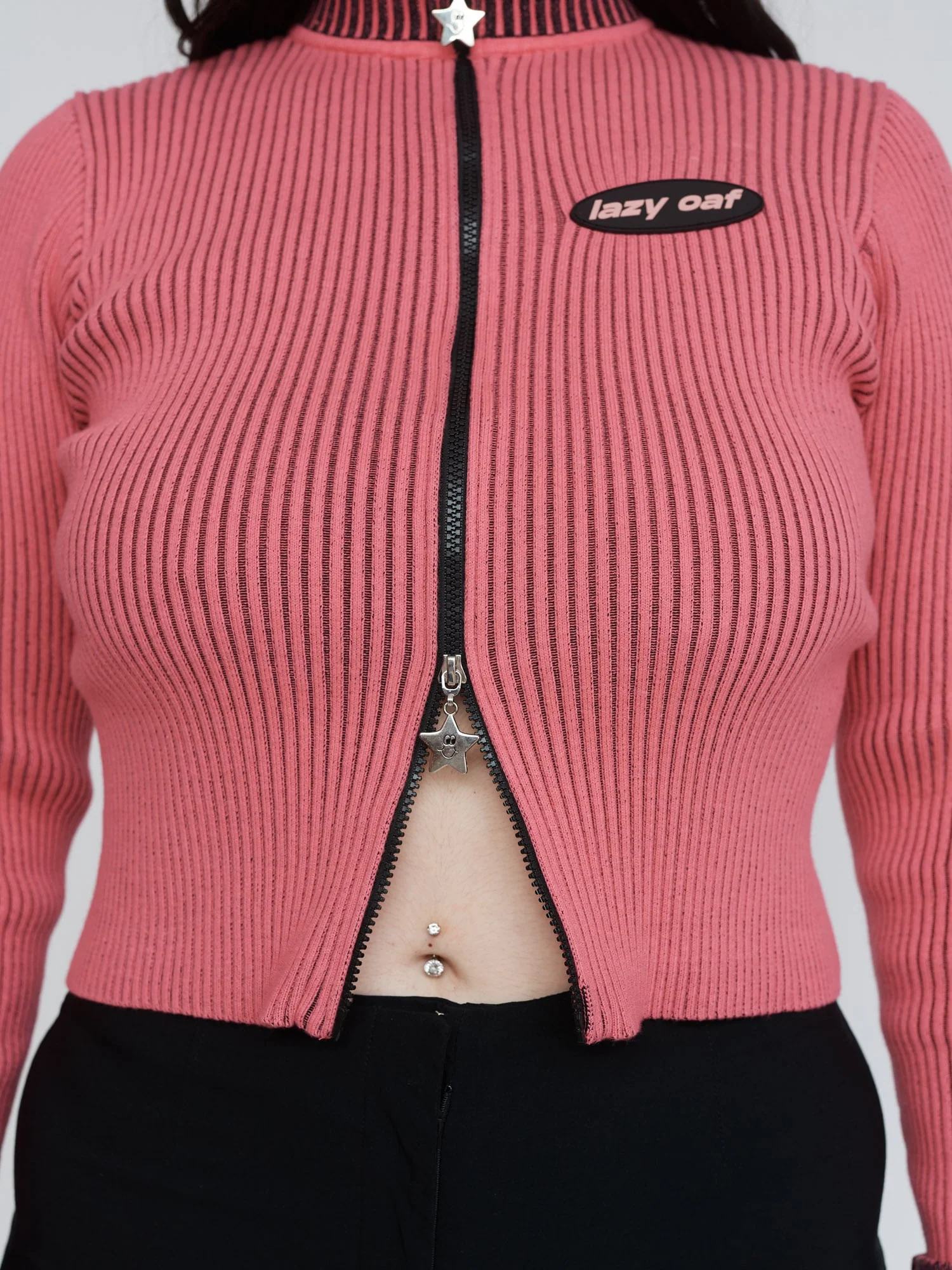 Bright Pink Double Zip Knit - Image 7