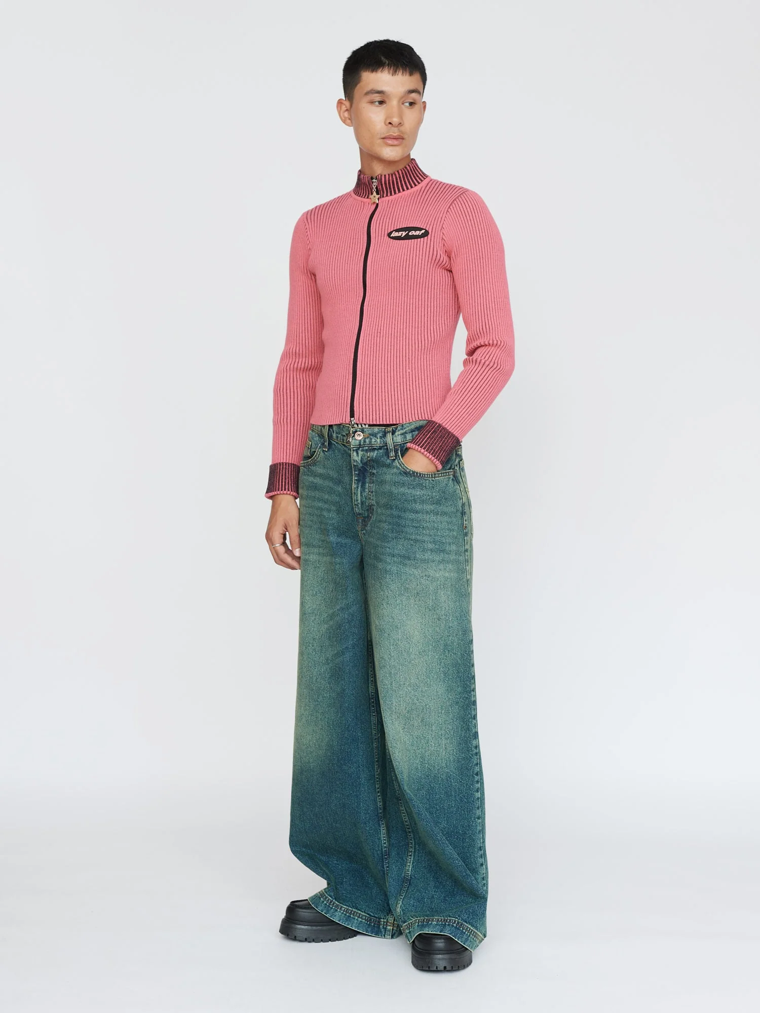 Bright Pink Double Zip Knit - Image 8