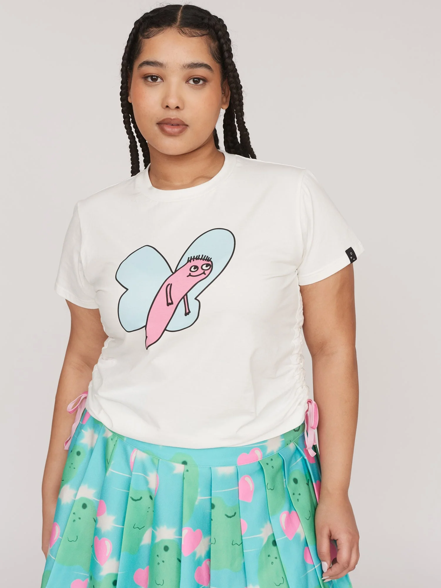 Butterfly Effect Rouched Fitted Tee - Image 7