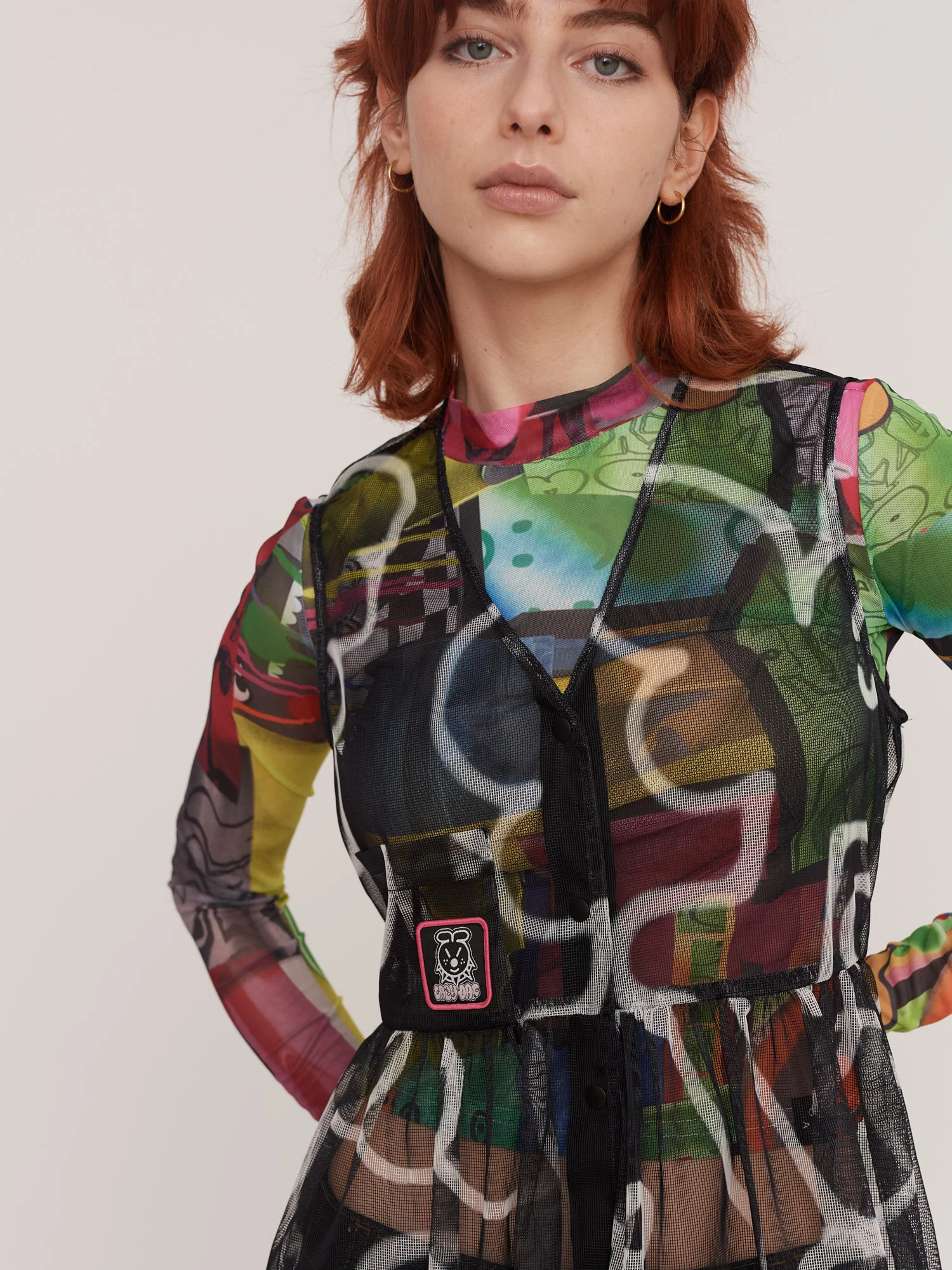Butterfly Mesh Dress - Image 3
