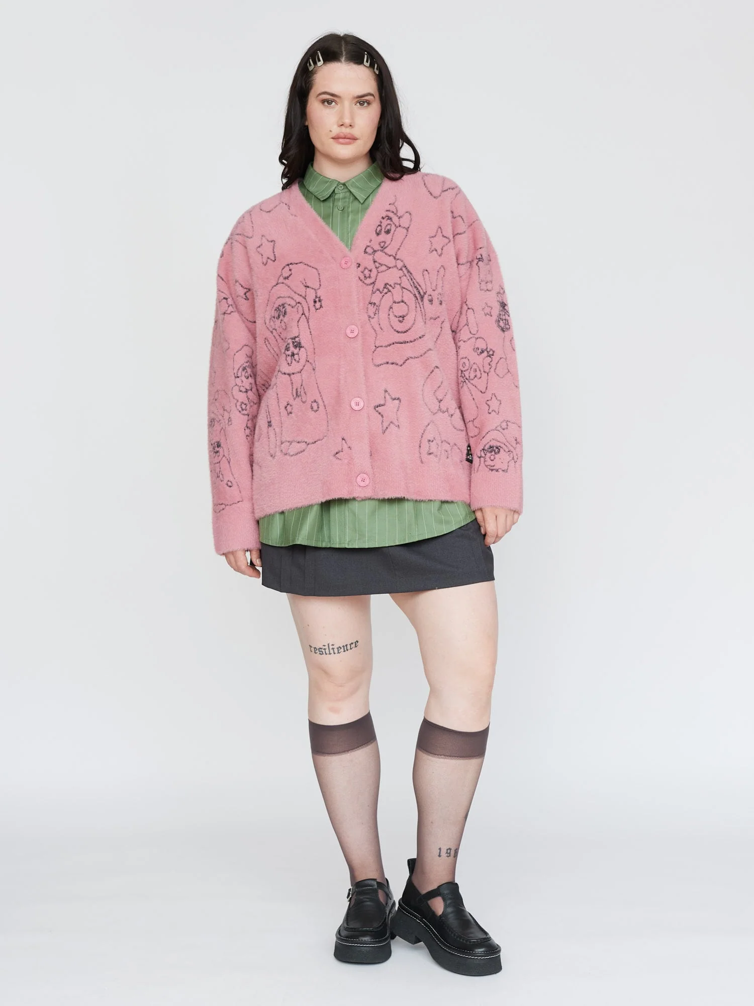 Cast A Spell Fluffy Knit Cardigan - Image 2