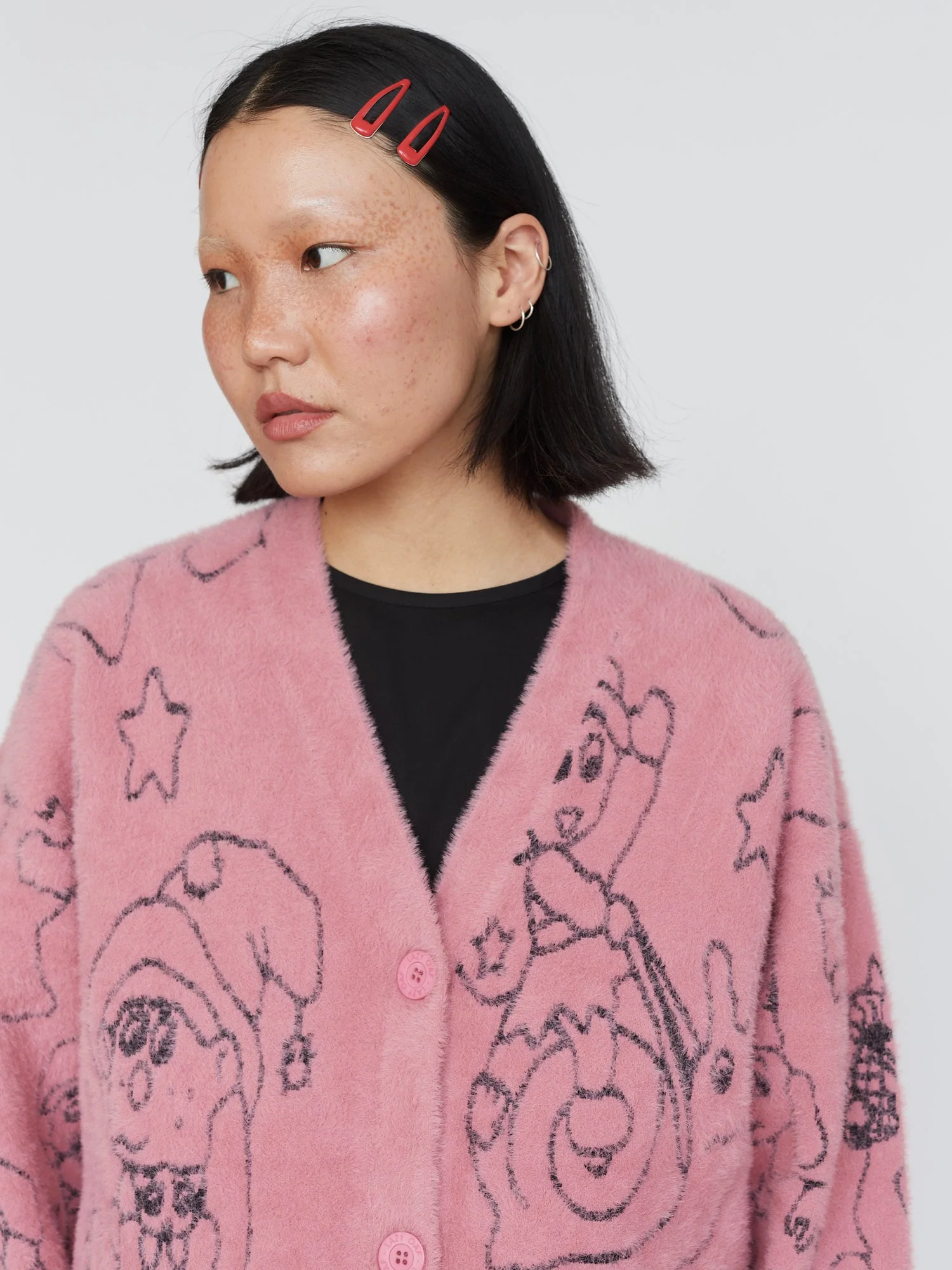 Cast A Spell Fluffy Knit Cardigan - Image 4