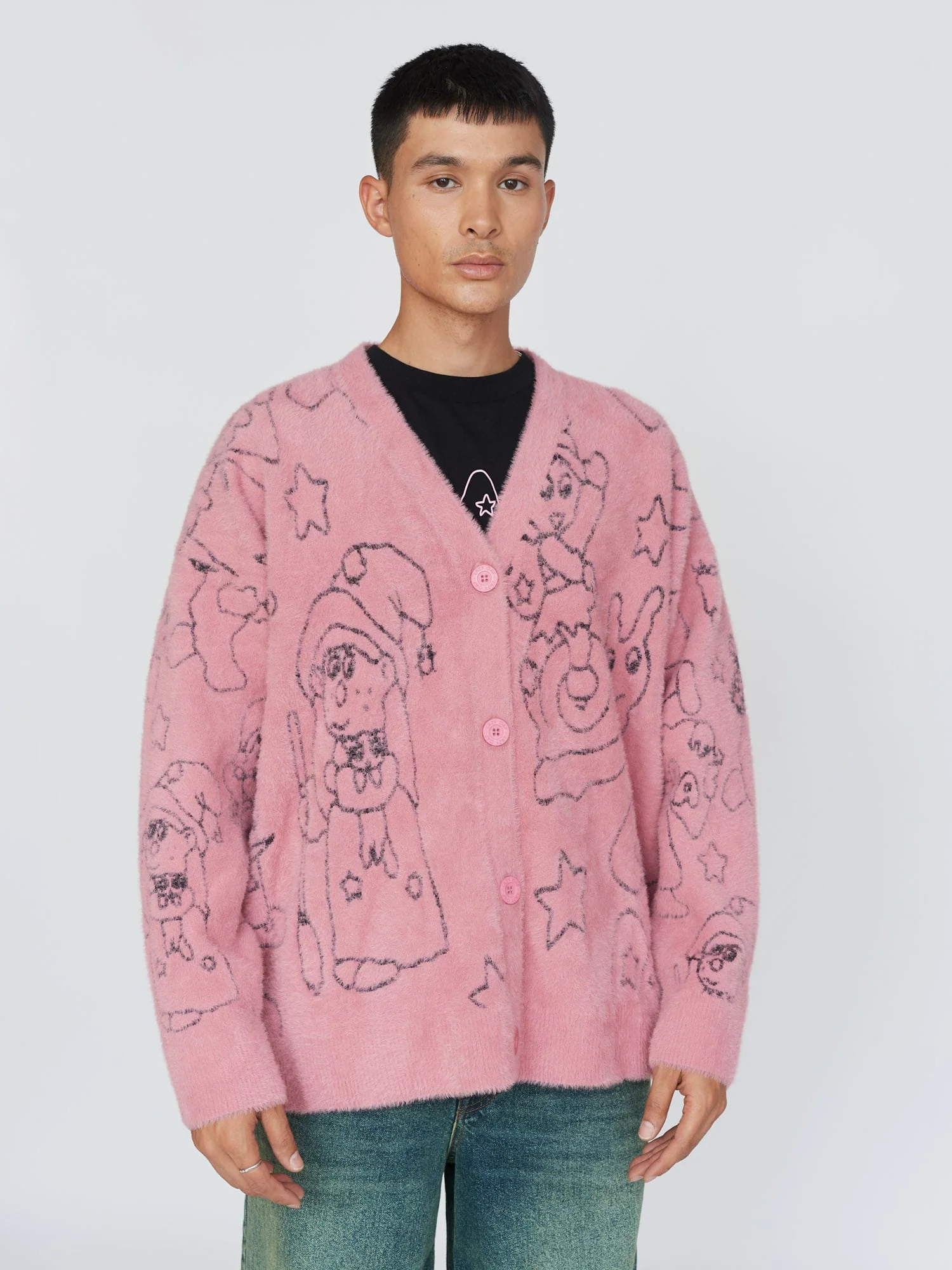 Cast A Spell Fluffy Knit Cardigan - Image 7