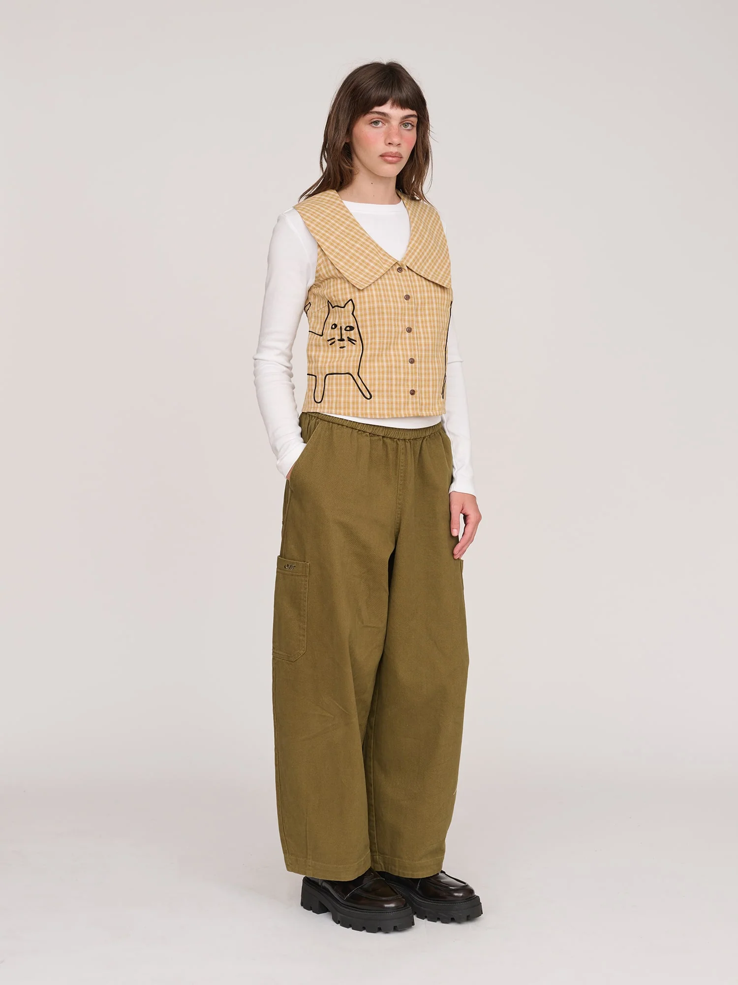Cat Pals Sleeveless Collared Shirt - Image 3