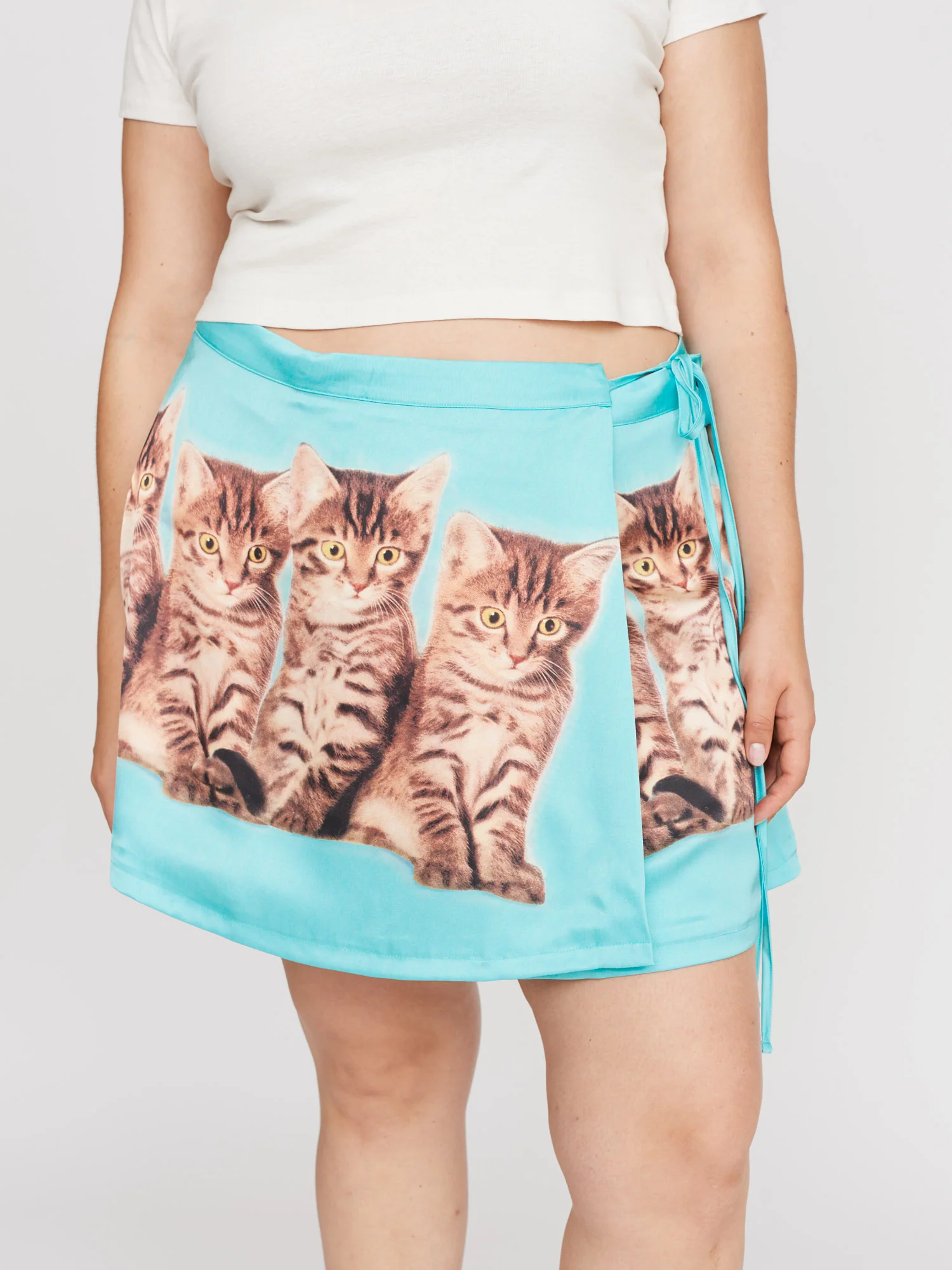 Cat Pals Wrap Mini Skirt - Image 2