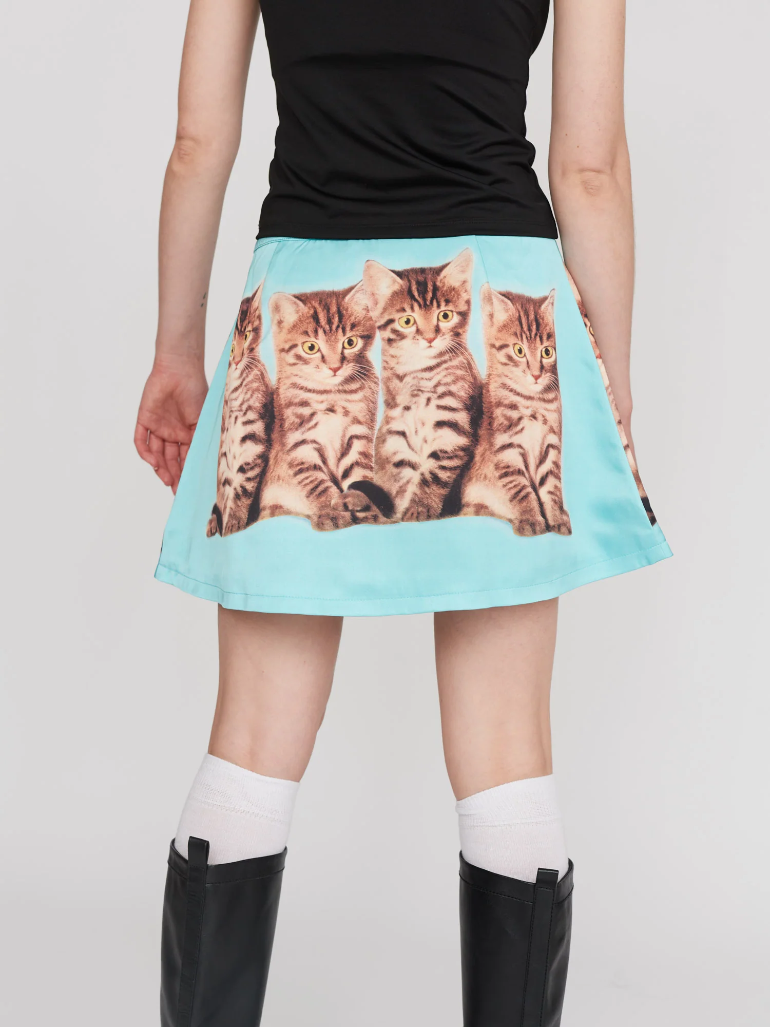 Cat Pals Wrap Mini Skirt - Image 5