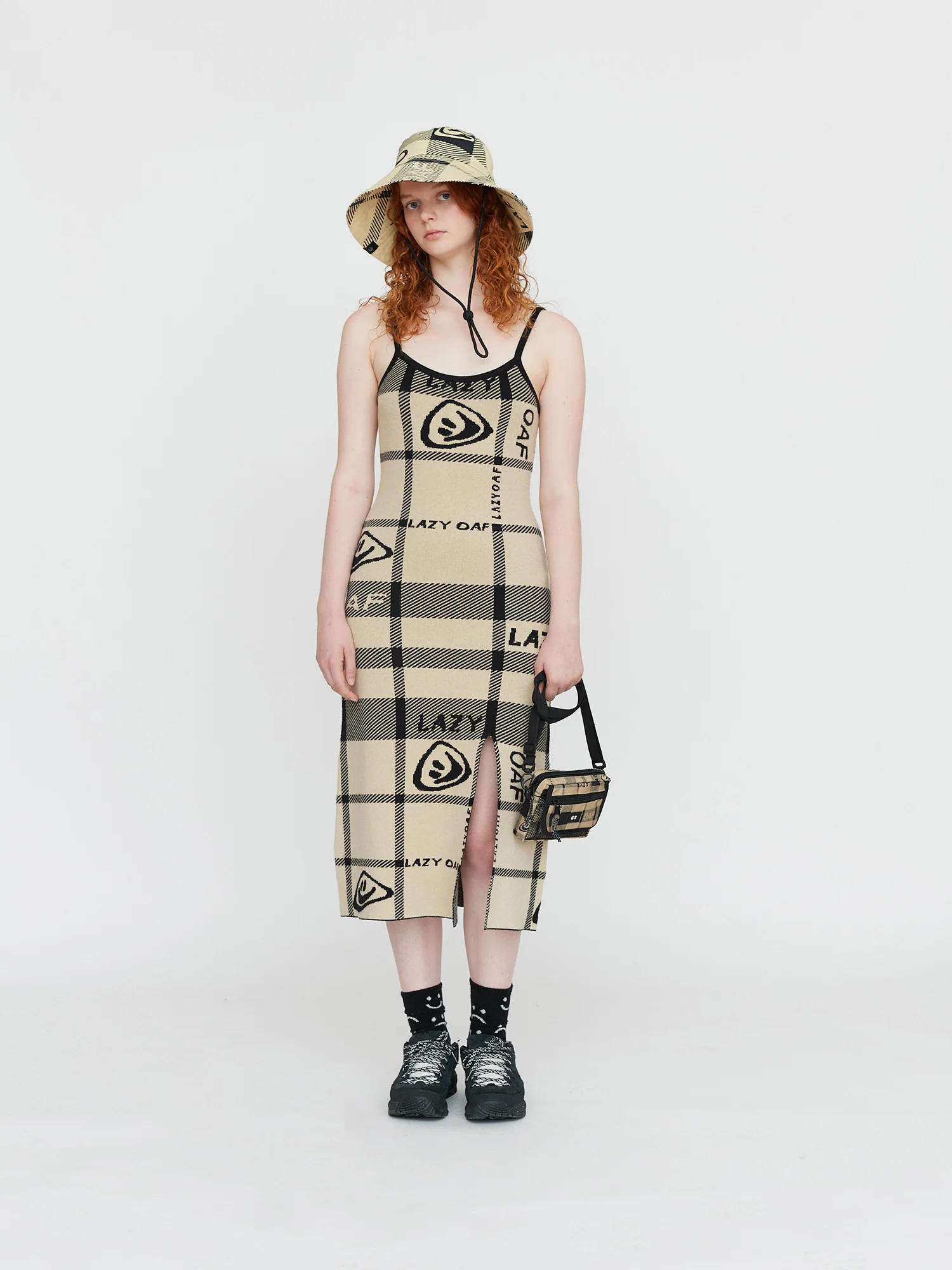 Check Please Knitted Dress
