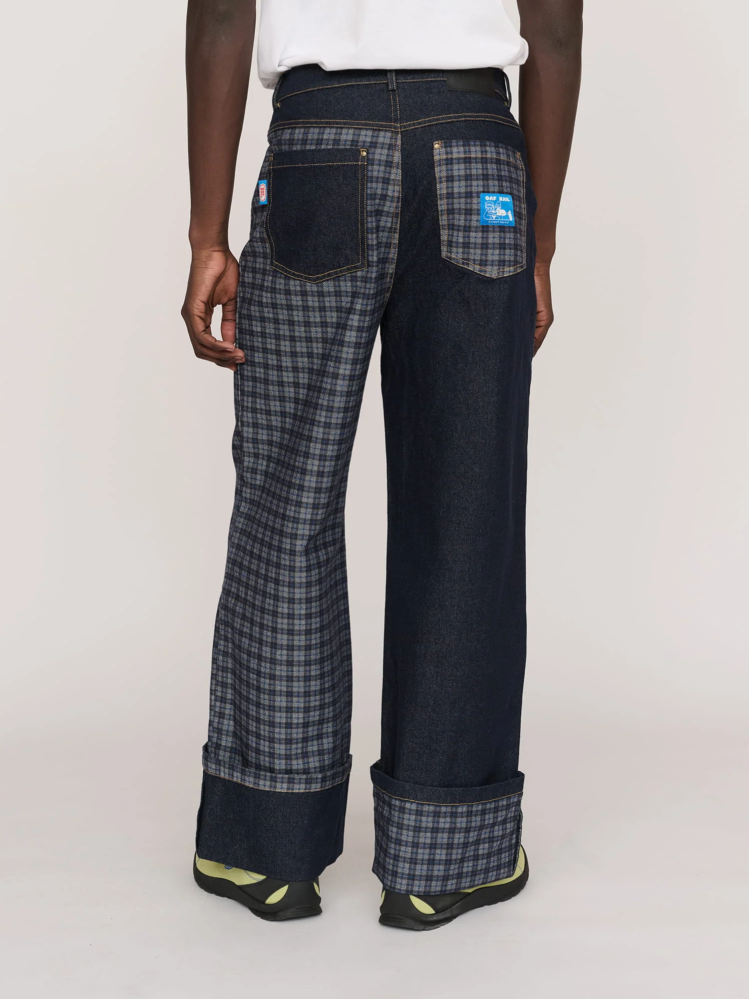 Check Turn Up Jeans - Image 9