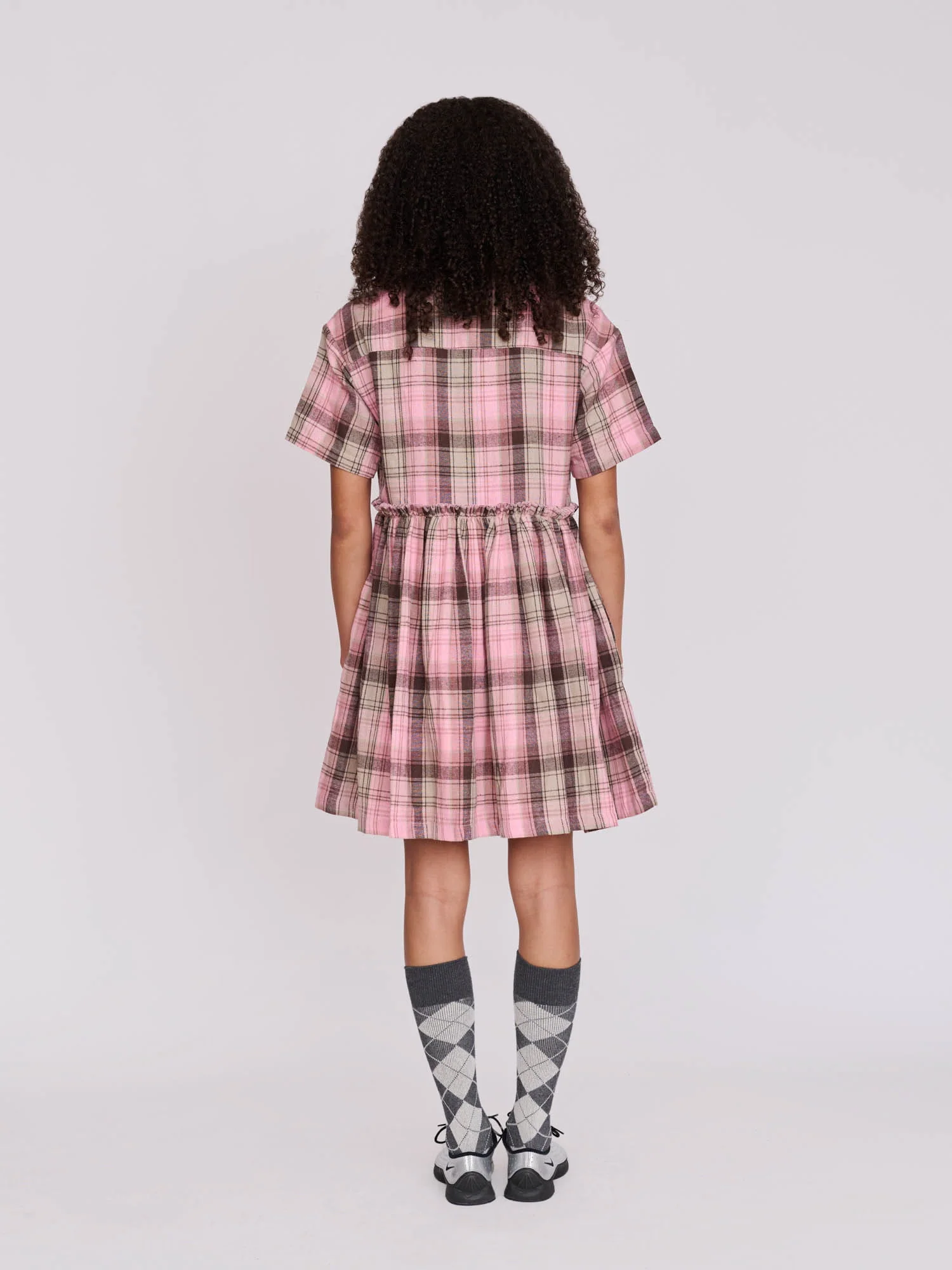 Checked Heart Pocket Dress - Image 8