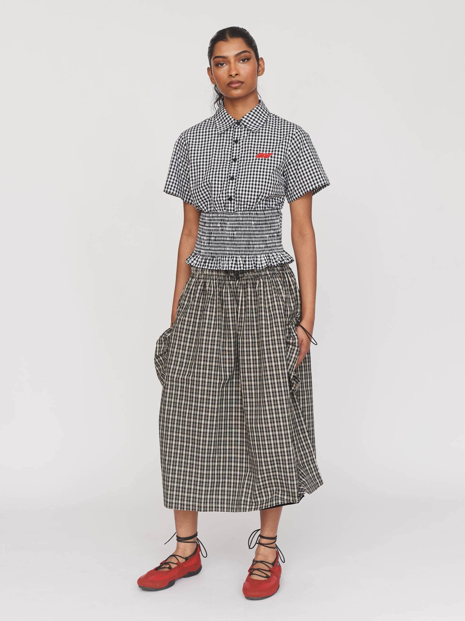 Checked Out Black Skirt - Image 2