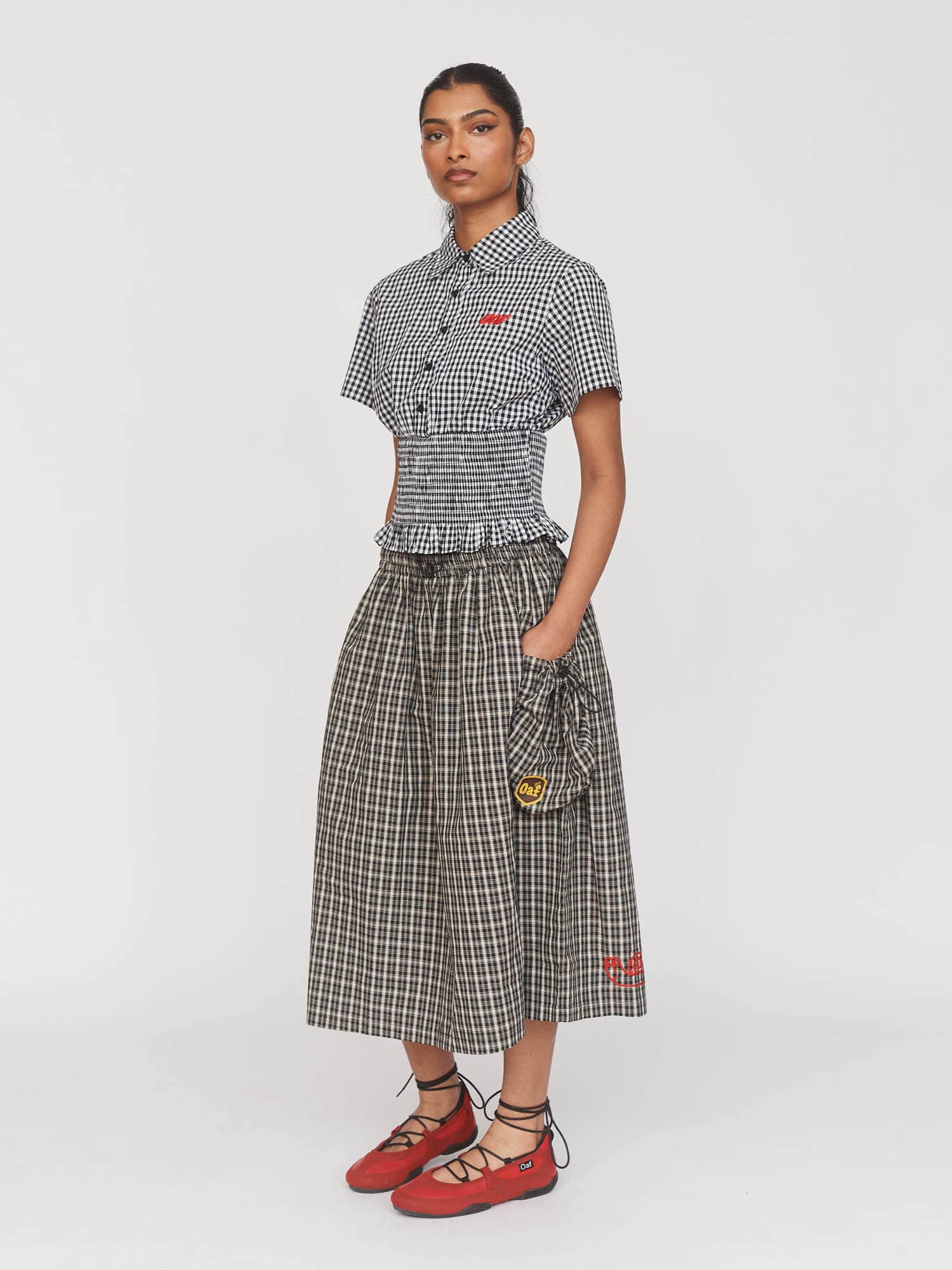Checked Out Black Skirt - Image 5