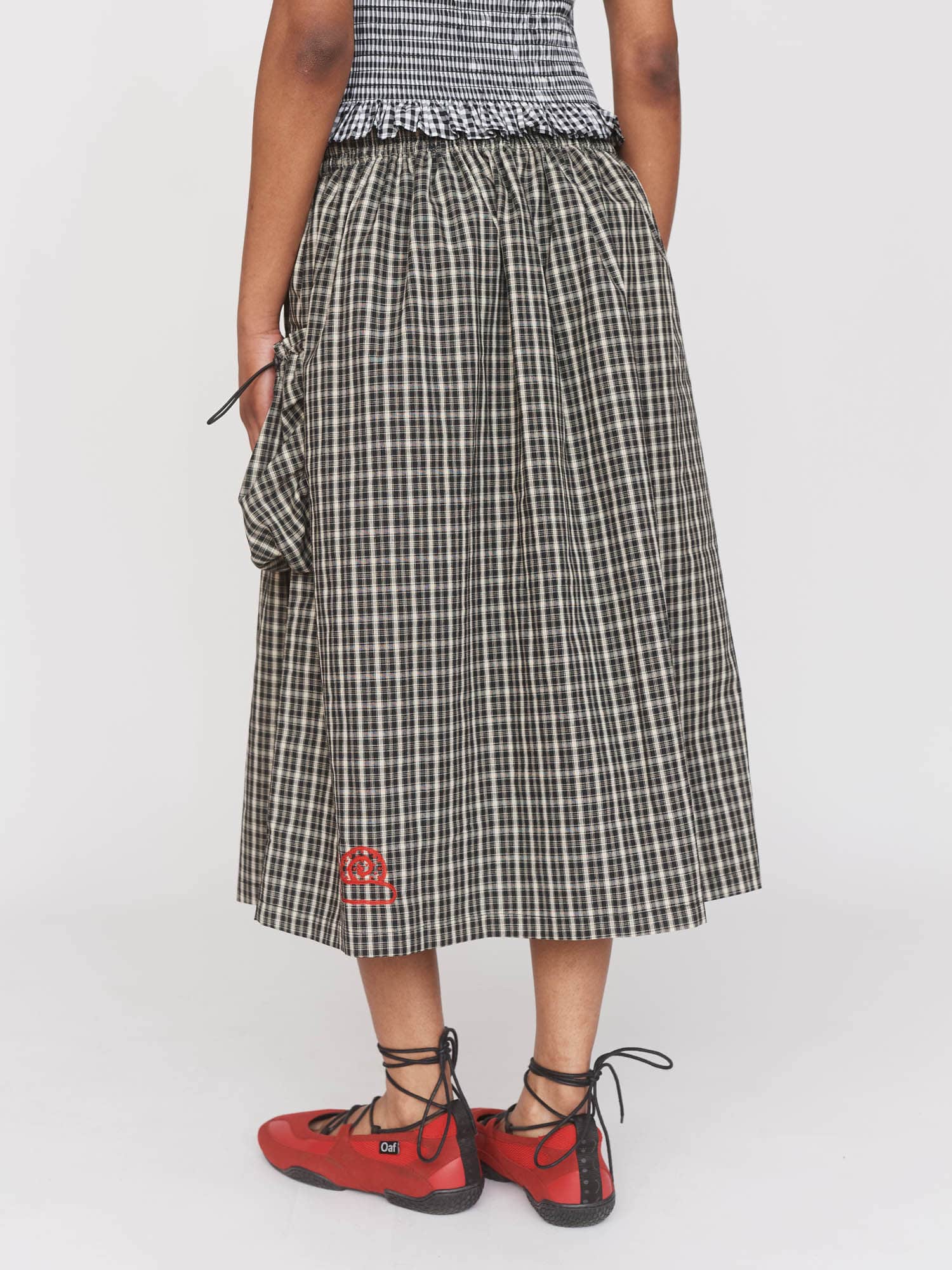 Checked Out Black Skirt - Image 7